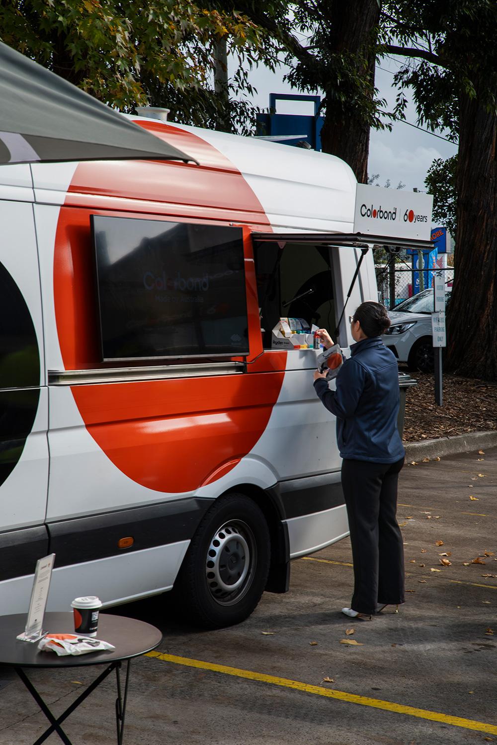 COLORBOND® steel coffee van - Celebrating 60 years, One coffee at a time