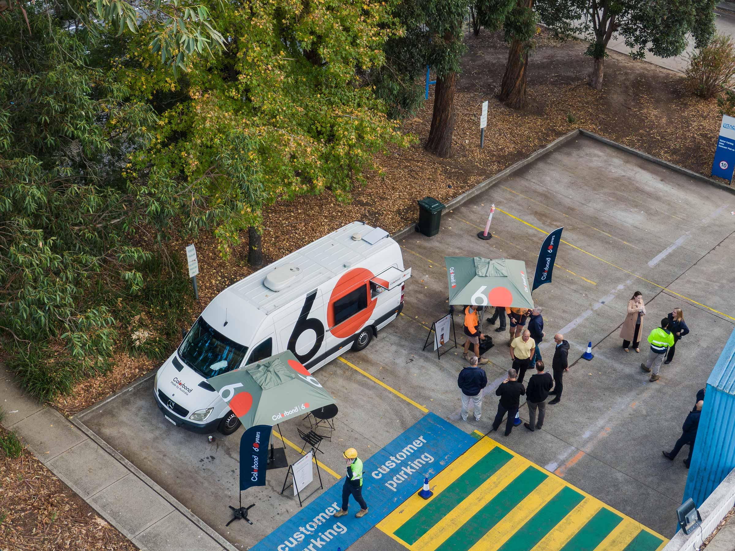 COLORBOND® steel coffee van - Celebrating 60 years, One coffee at a time