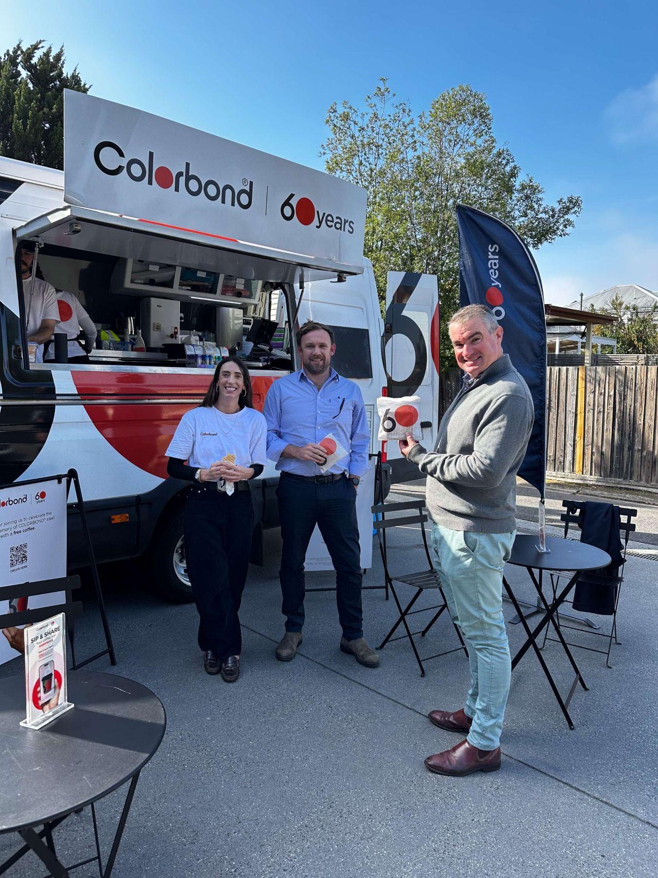 COLORBOND® steel coffee van - Celebrating 60 years, One coffee at a time