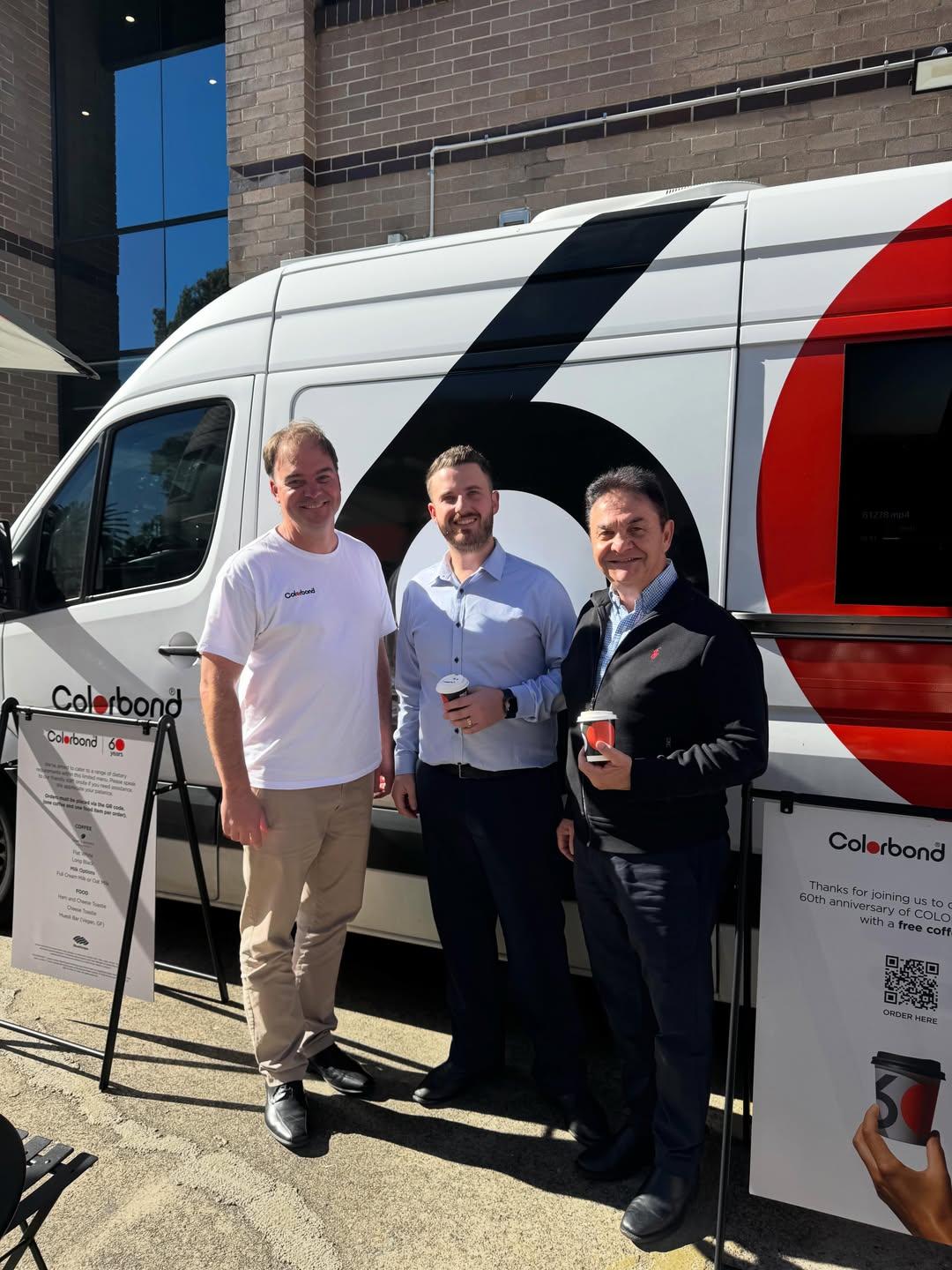 COLORBOND® steel coffee van - Celebrating 60 years, One coffee at a time