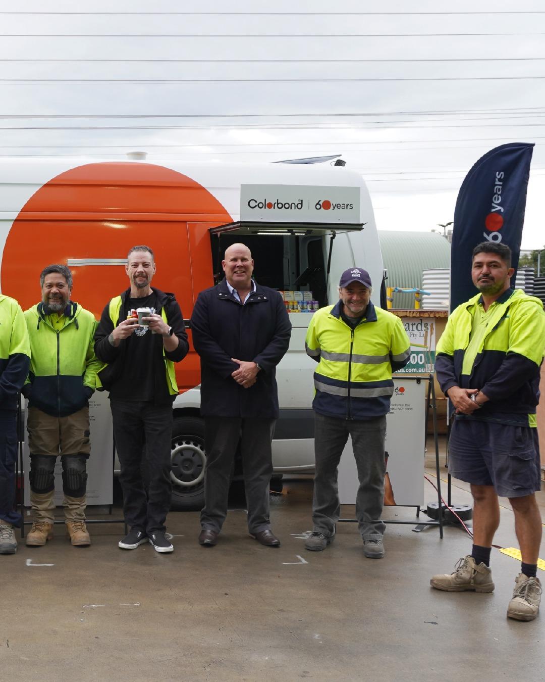 COLORBOND® steel coffee van - Celebrating 60 years, One coffee at a time