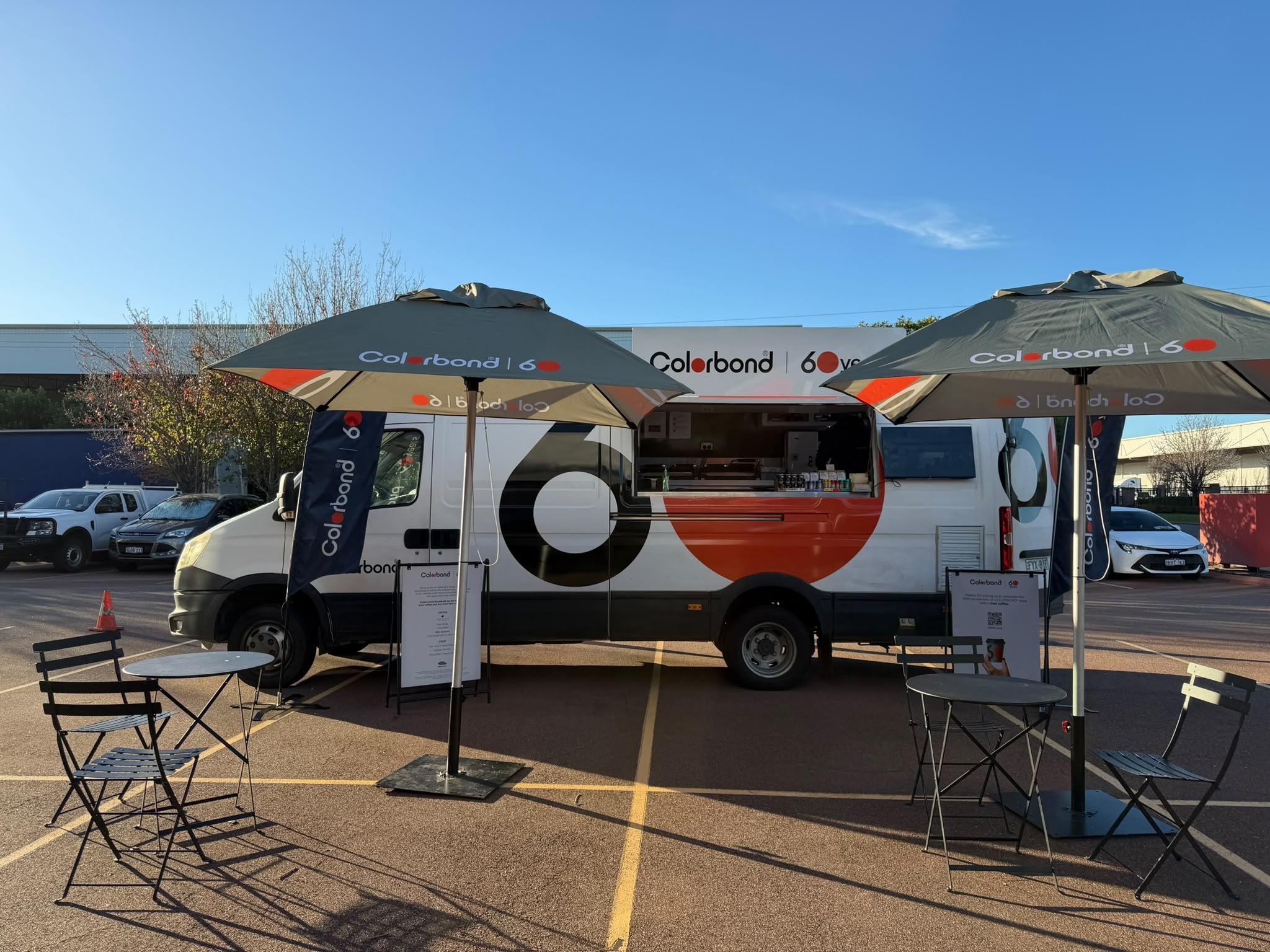 COLORBOND® steel coffee van - Celebrating 60 years, One coffee at a time