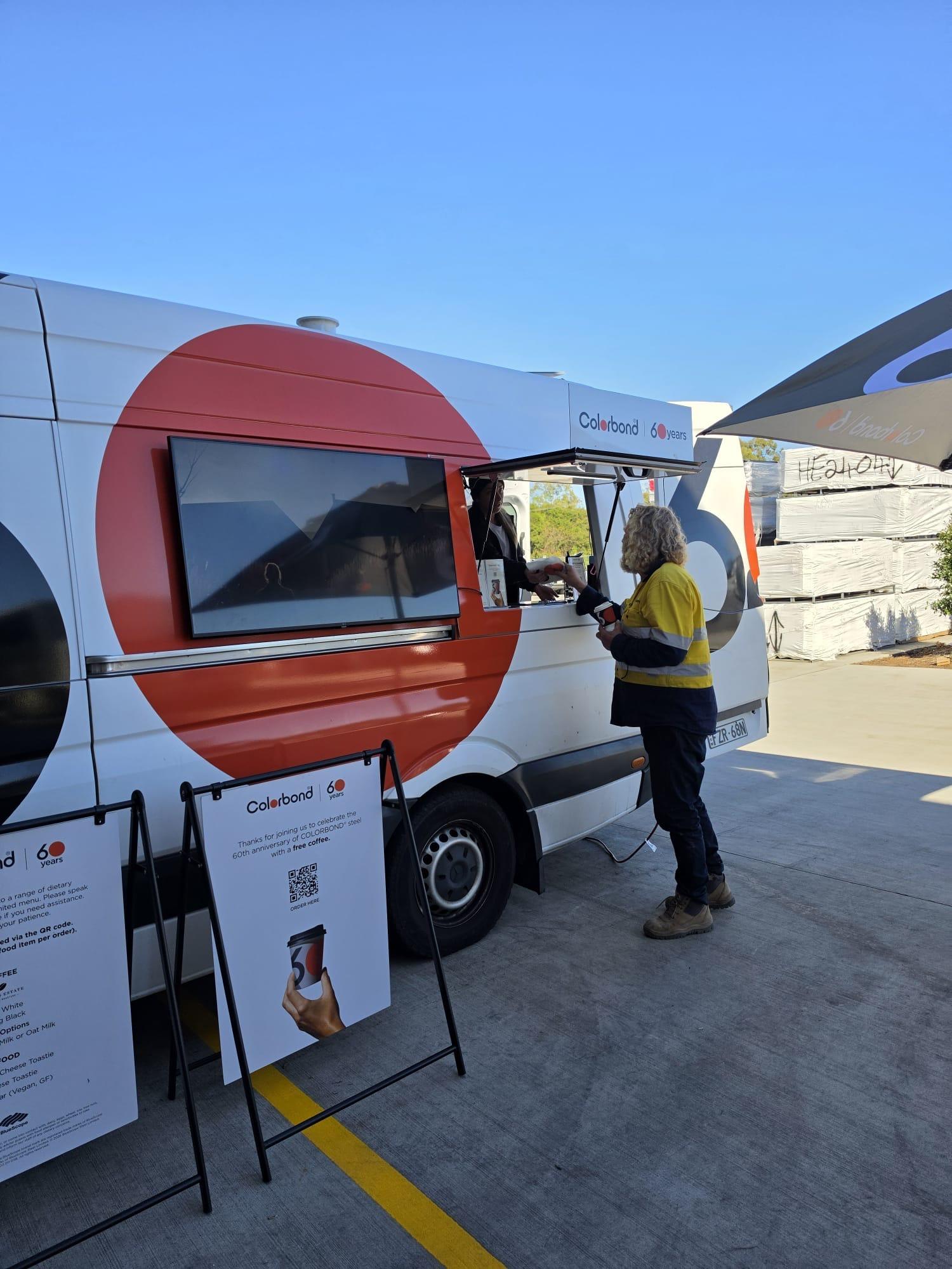 COLORBOND® steel coffee van - Celebrating 60 years, One coffee at a time