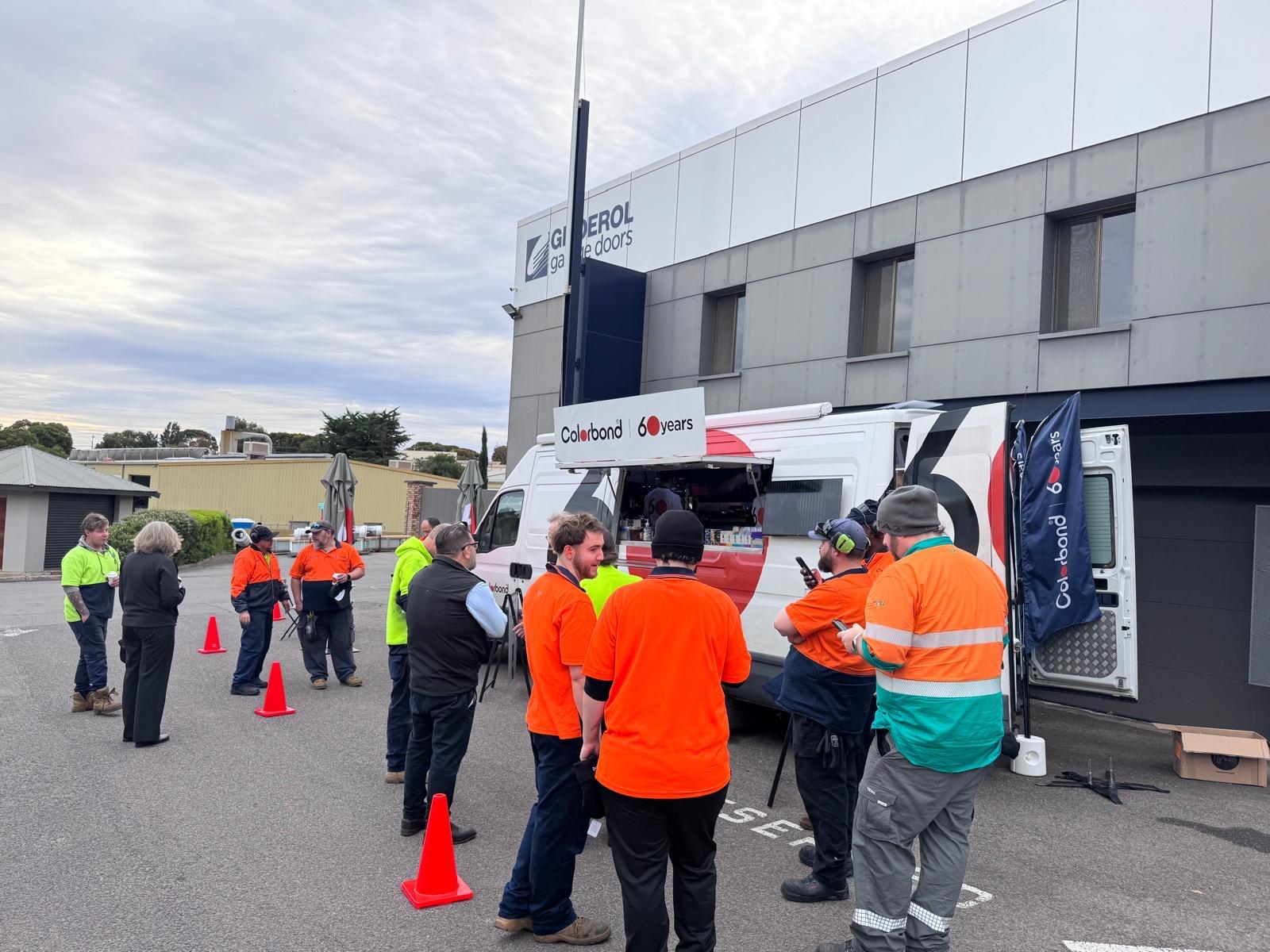 COLORBOND® steel coffee van - Celebrating 60 years, One coffee at a time