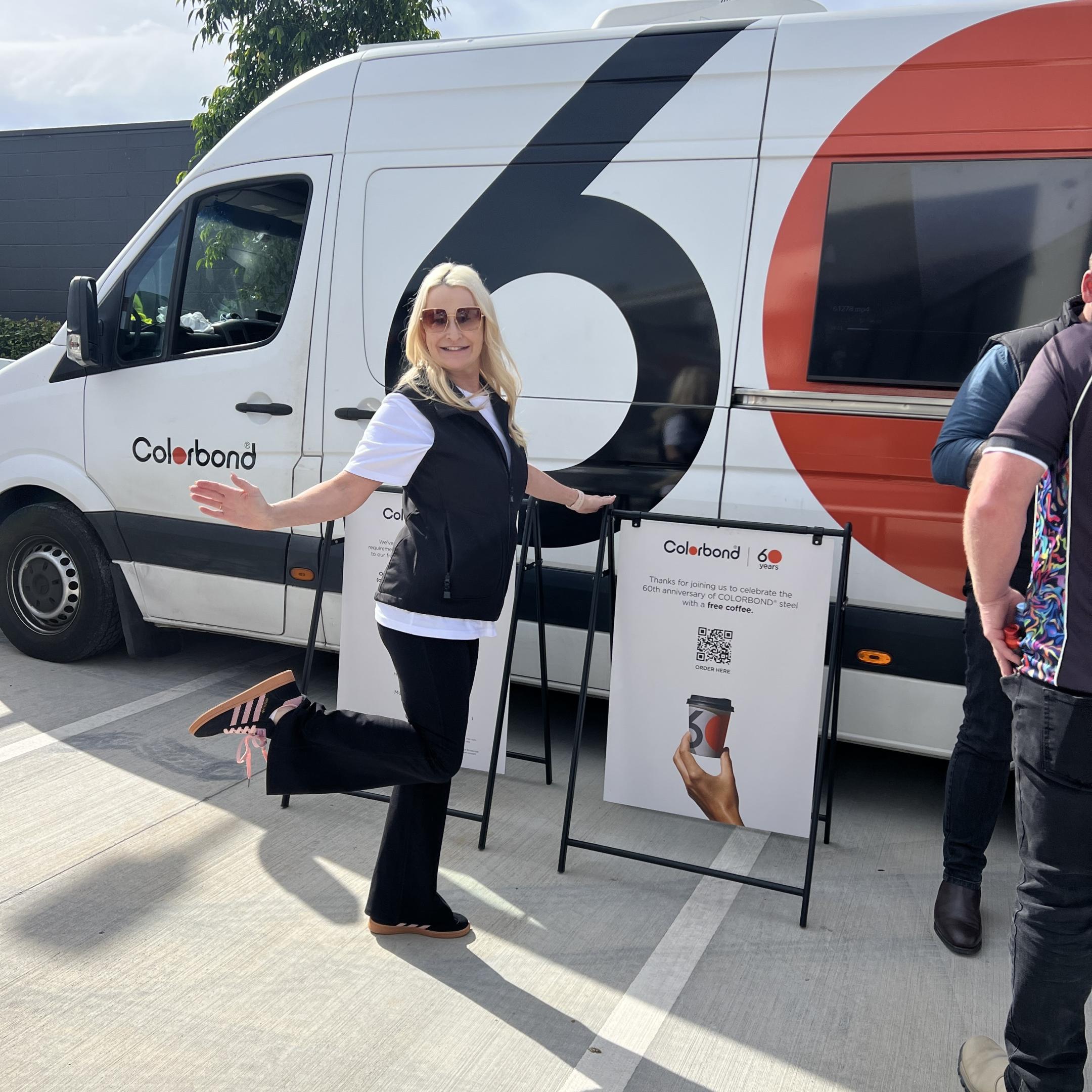 COLORBOND® steel coffee van - Celebrating 60 years, One coffee at a time