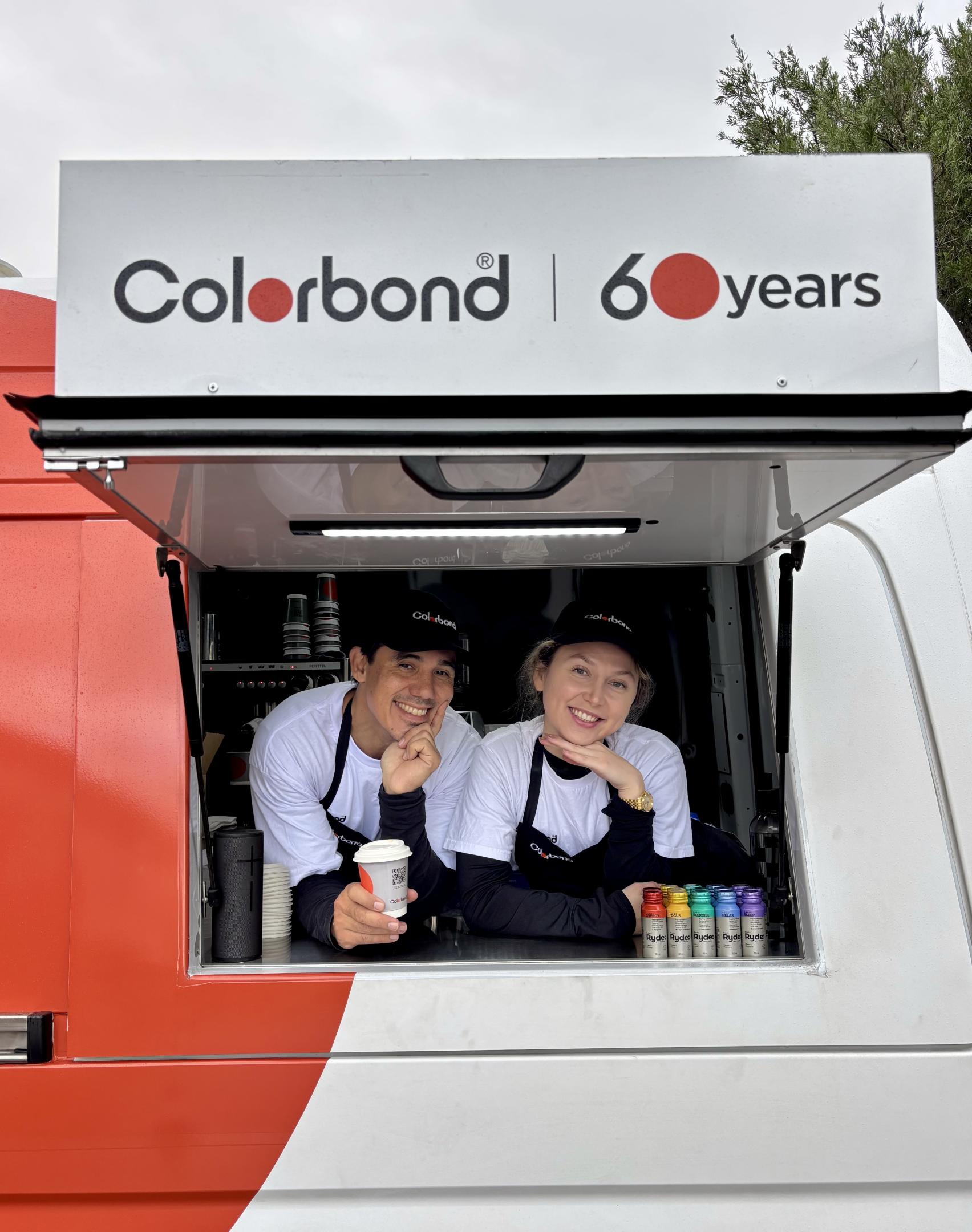 COLORBOND® steel coffee van - Celebrating 60 years, One coffee at a time
