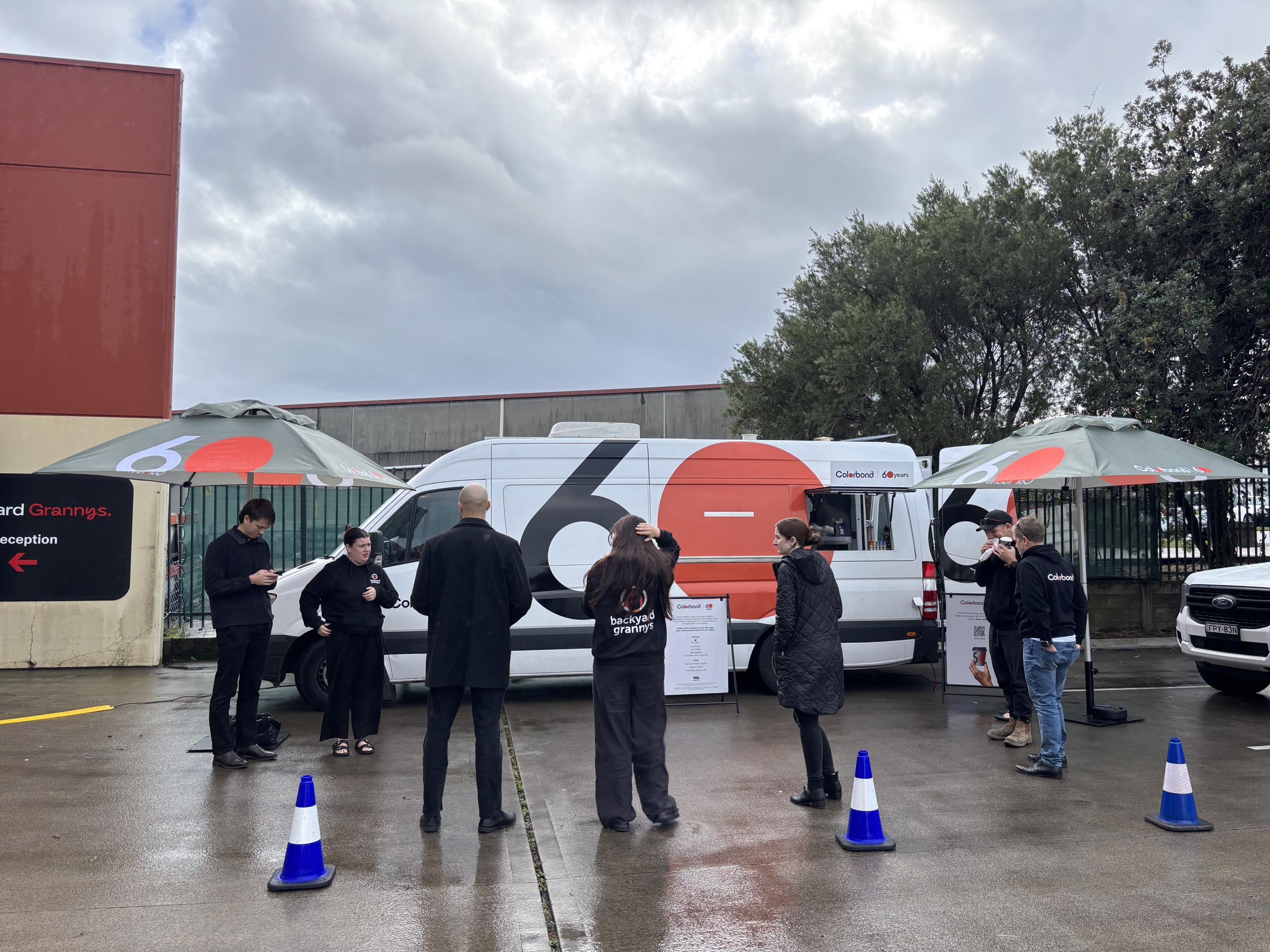 COLORBOND® steel coffee van - Celebrating 60 years, One coffee at a time