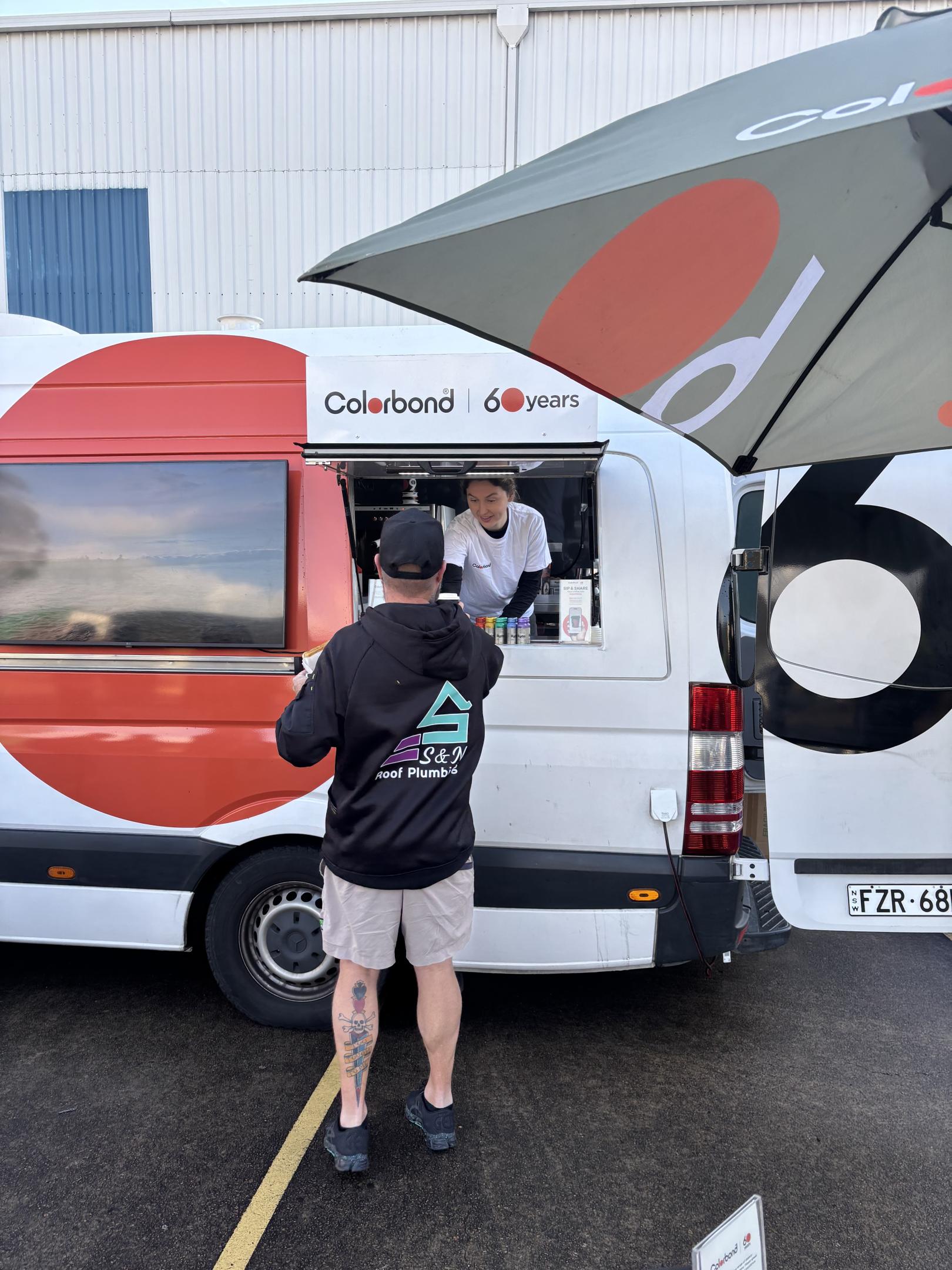 COLORBOND® steel coffee van - Celebrating 60 years, One coffee at a time