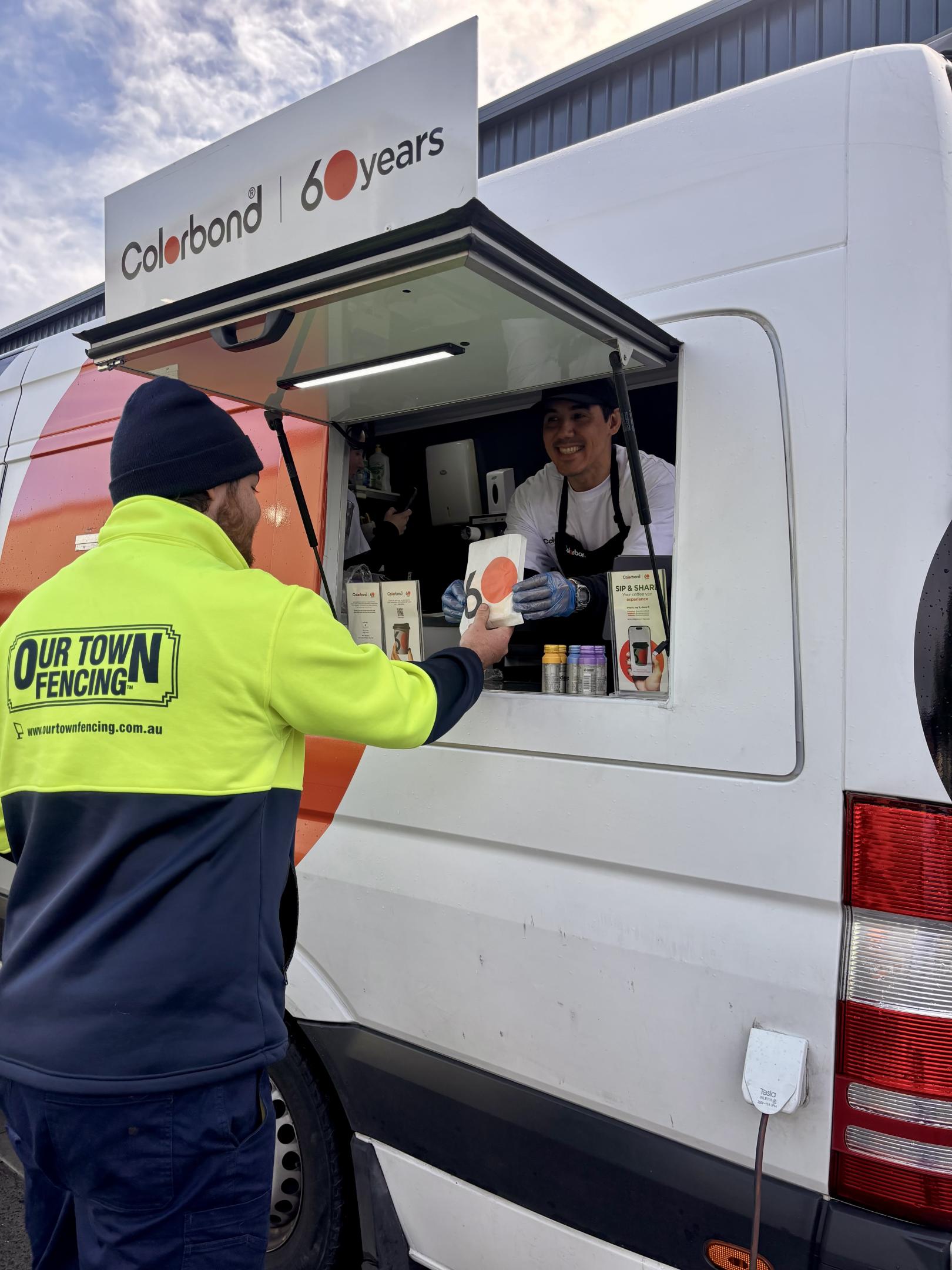 COLORBOND® steel coffee van - Celebrating 60 years, One coffee at a time