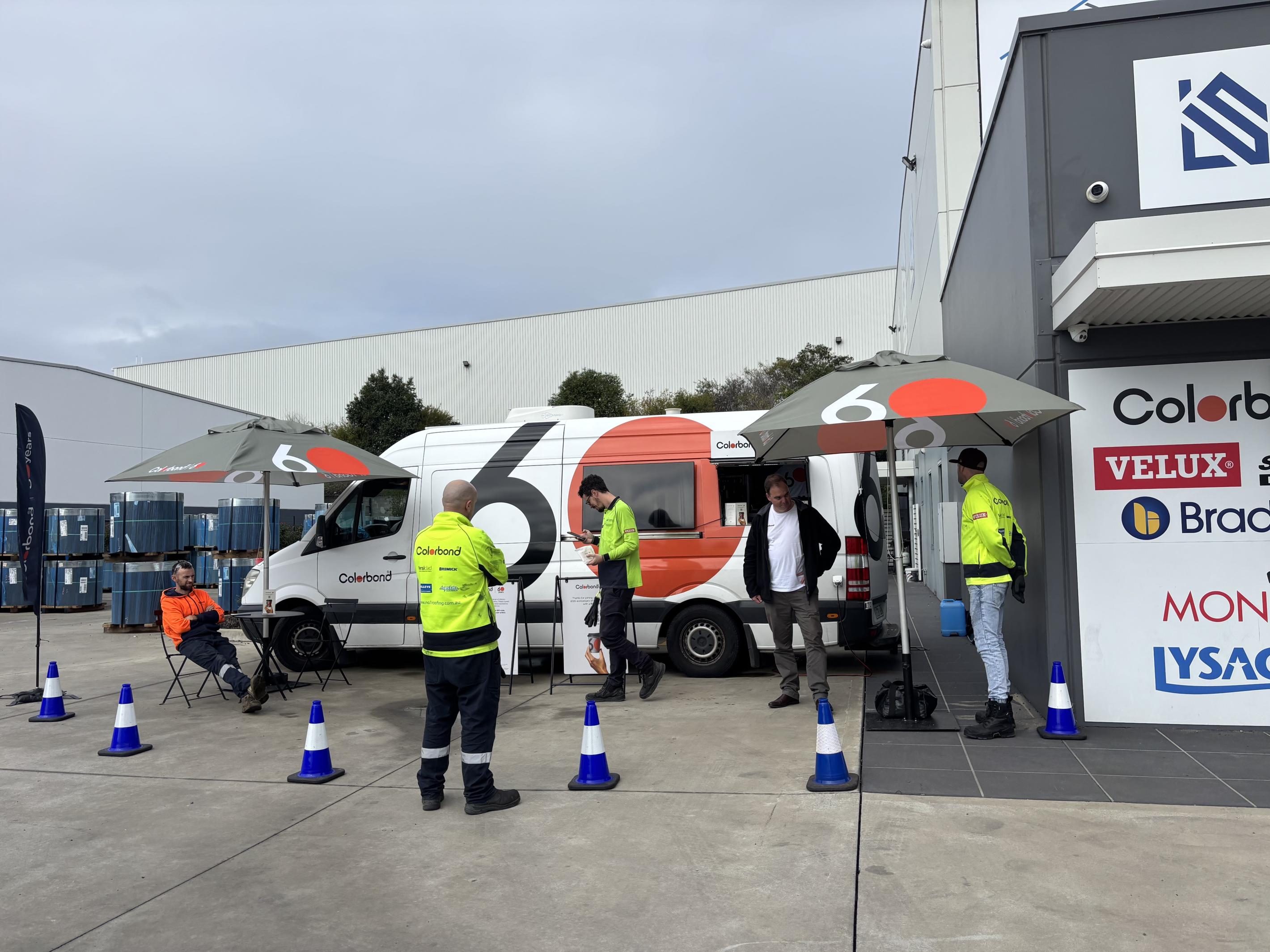 COLORBOND® steel coffee van - Celebrating 60 years, One coffee at a time