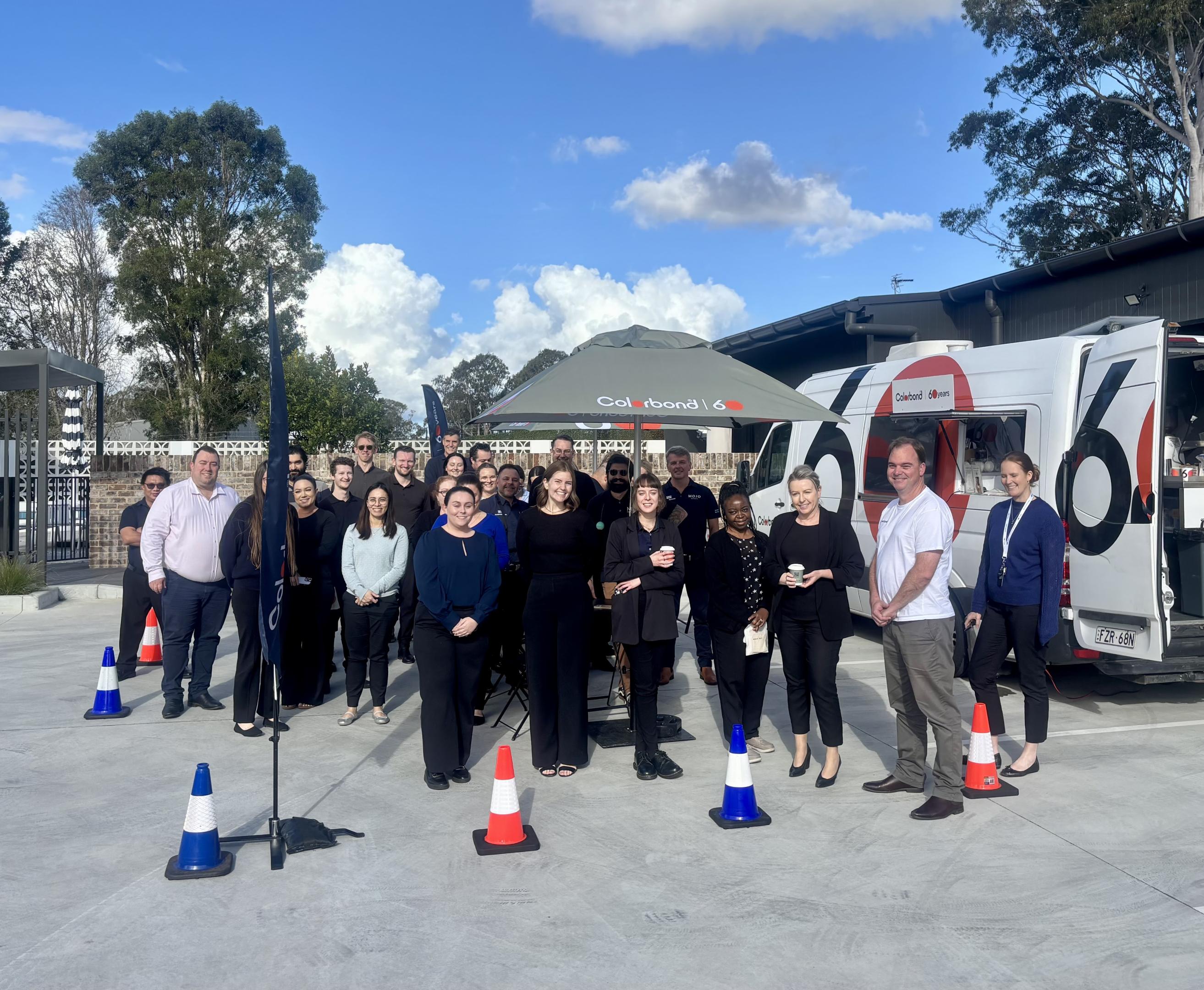 COLORBOND® steel coffee van - Celebrating 60 years, One coffee at a time