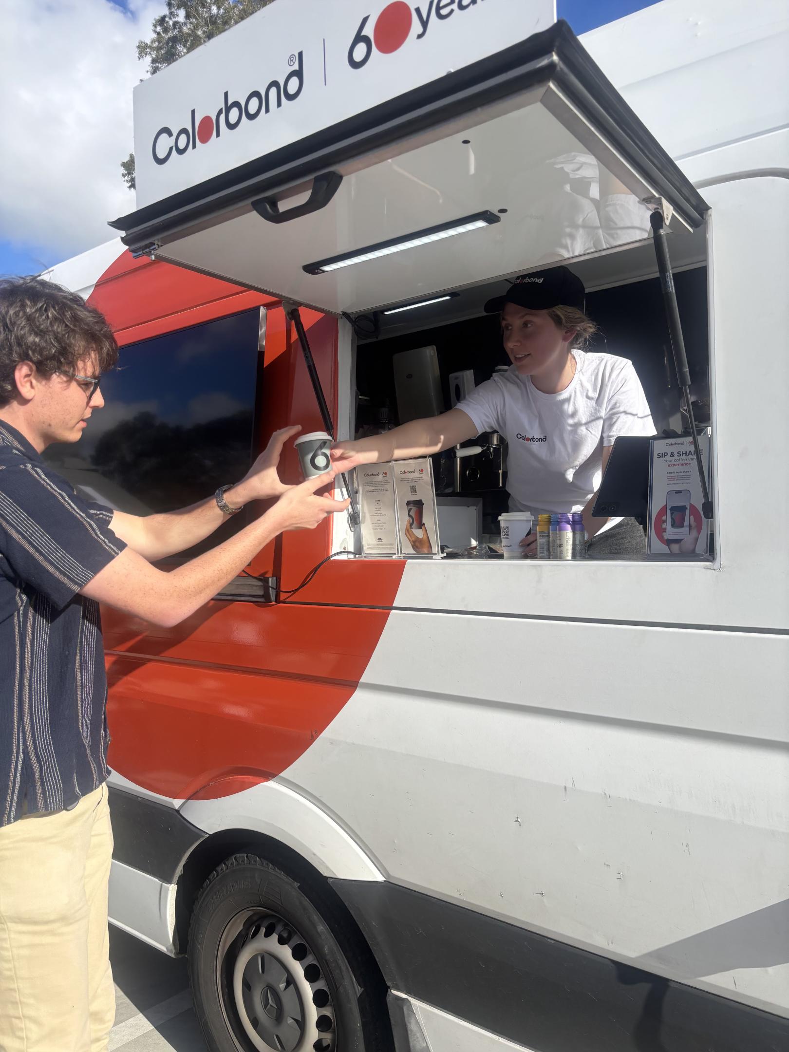 COLORBOND® steel coffee van - Celebrating 60 years, One coffee at a time