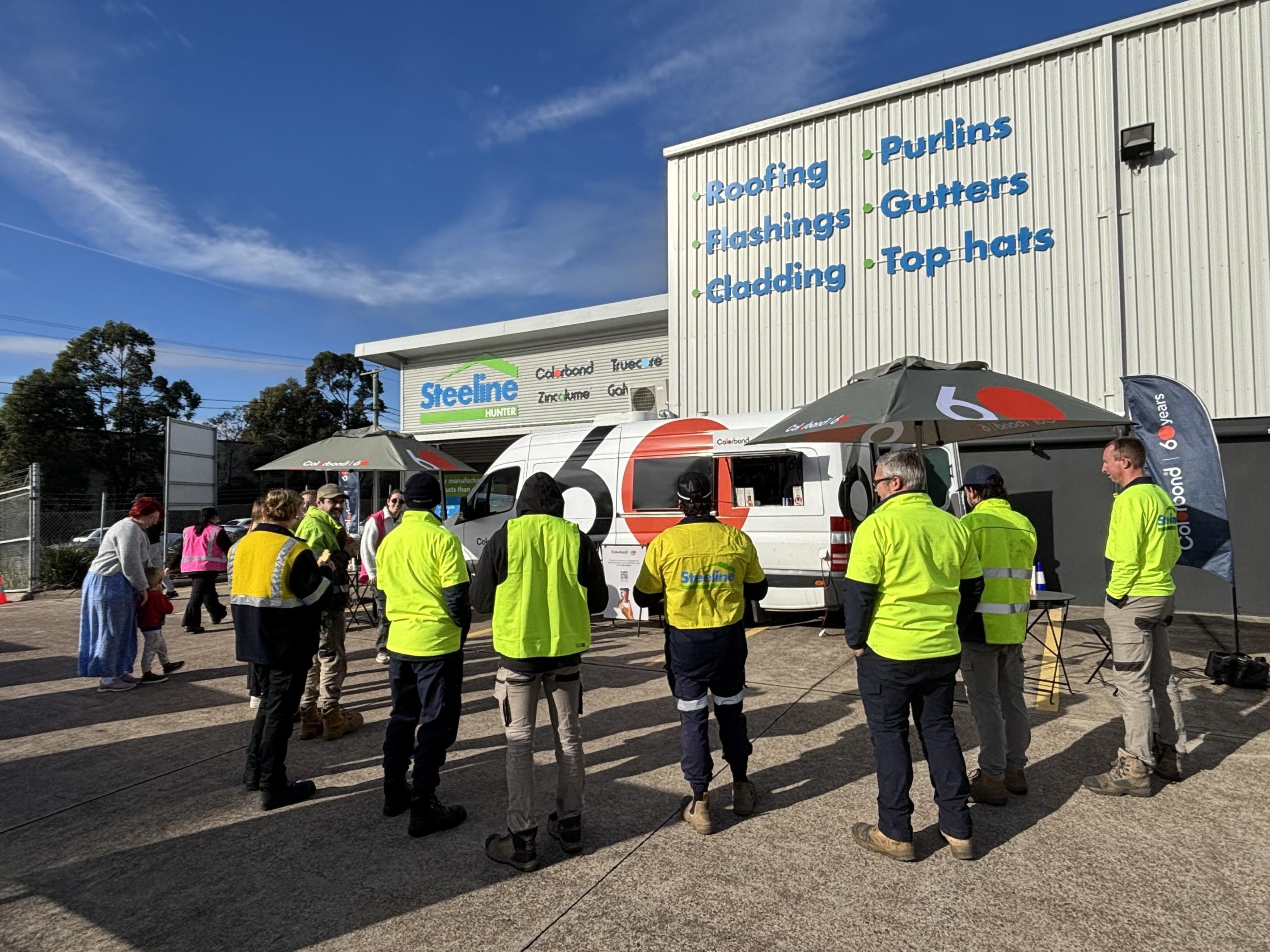 COLORBOND® steel coffee van - Celebrating 60 years, One coffee at a time