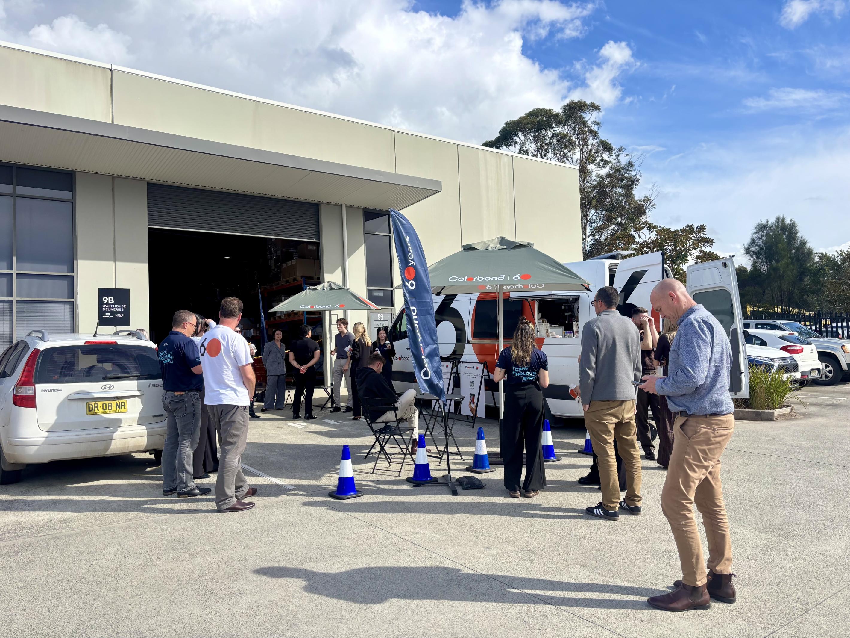 COLORBOND® steel coffee van - Celebrating 60 years, One coffee at a time
