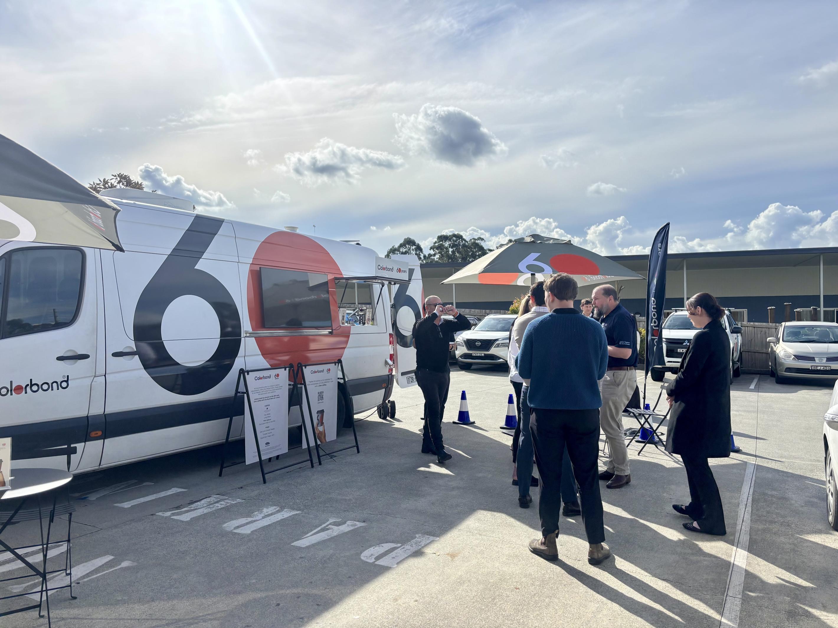 COLORBOND® steel coffee van - Celebrating 60 years, One coffee at a time
