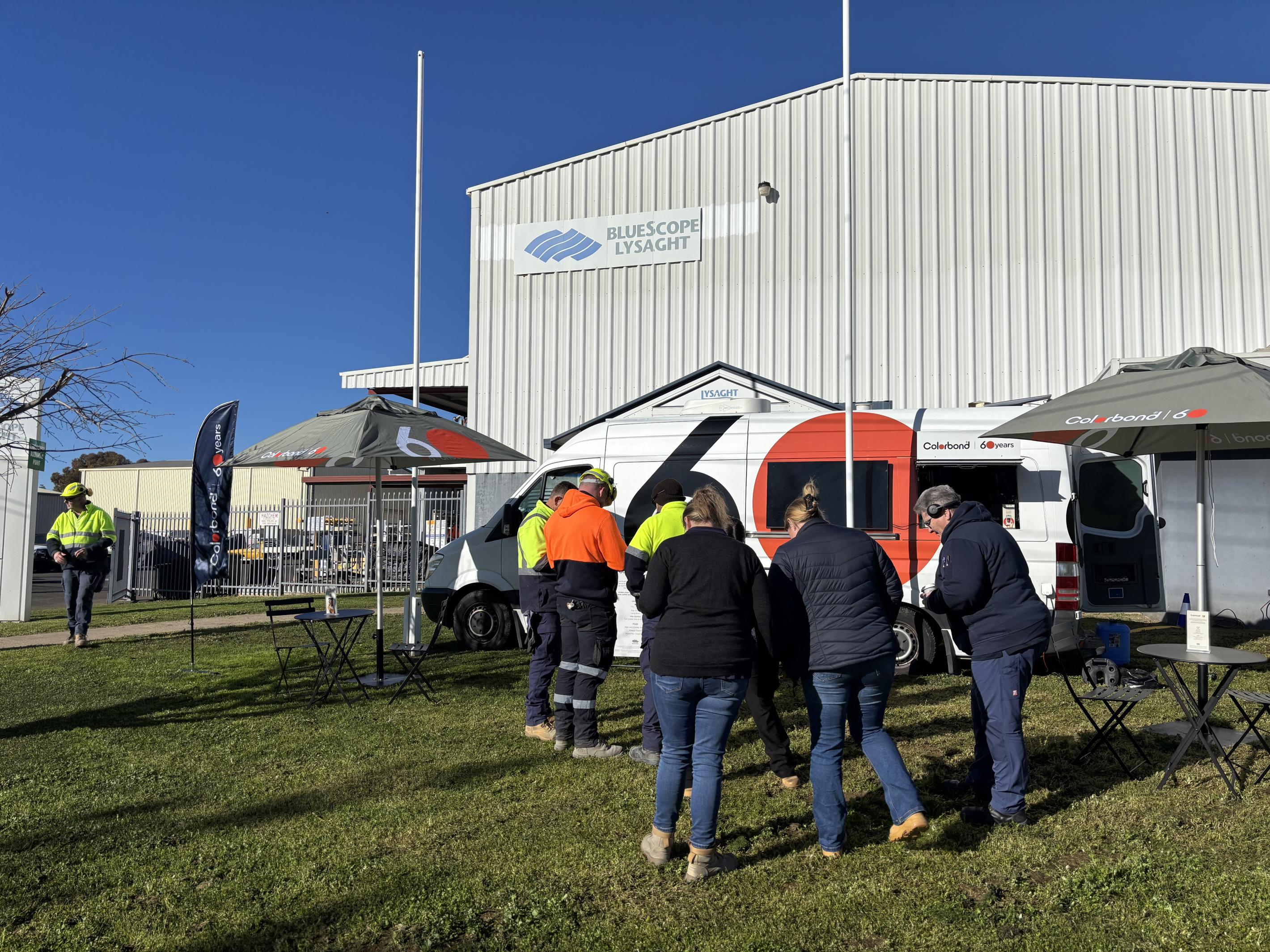 COLORBOND® steel coffee van - Celebrating 60 years, One coffee at a time