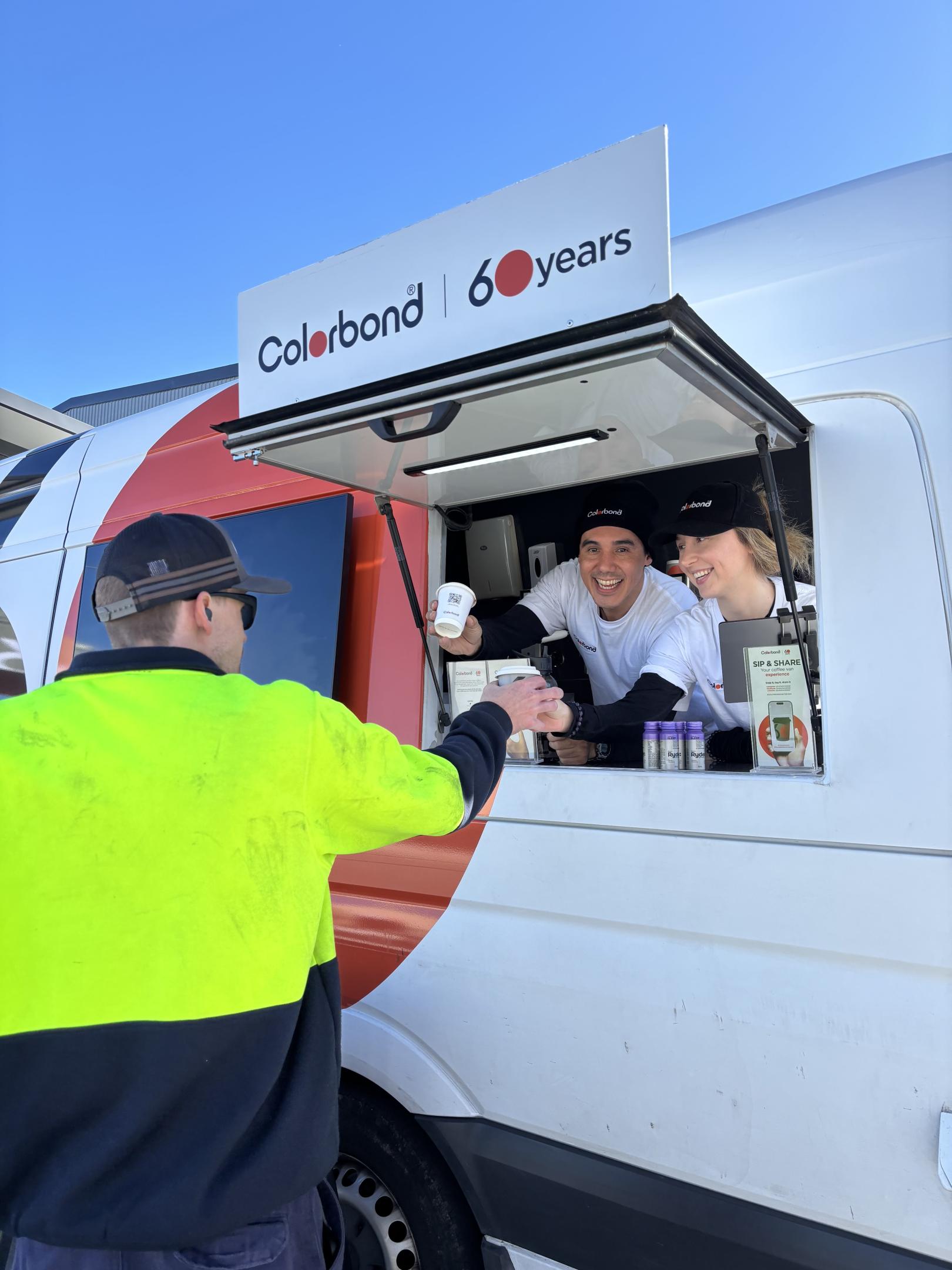 COLORBOND® steel coffee van - Celebrating 60 years, One coffee at a time