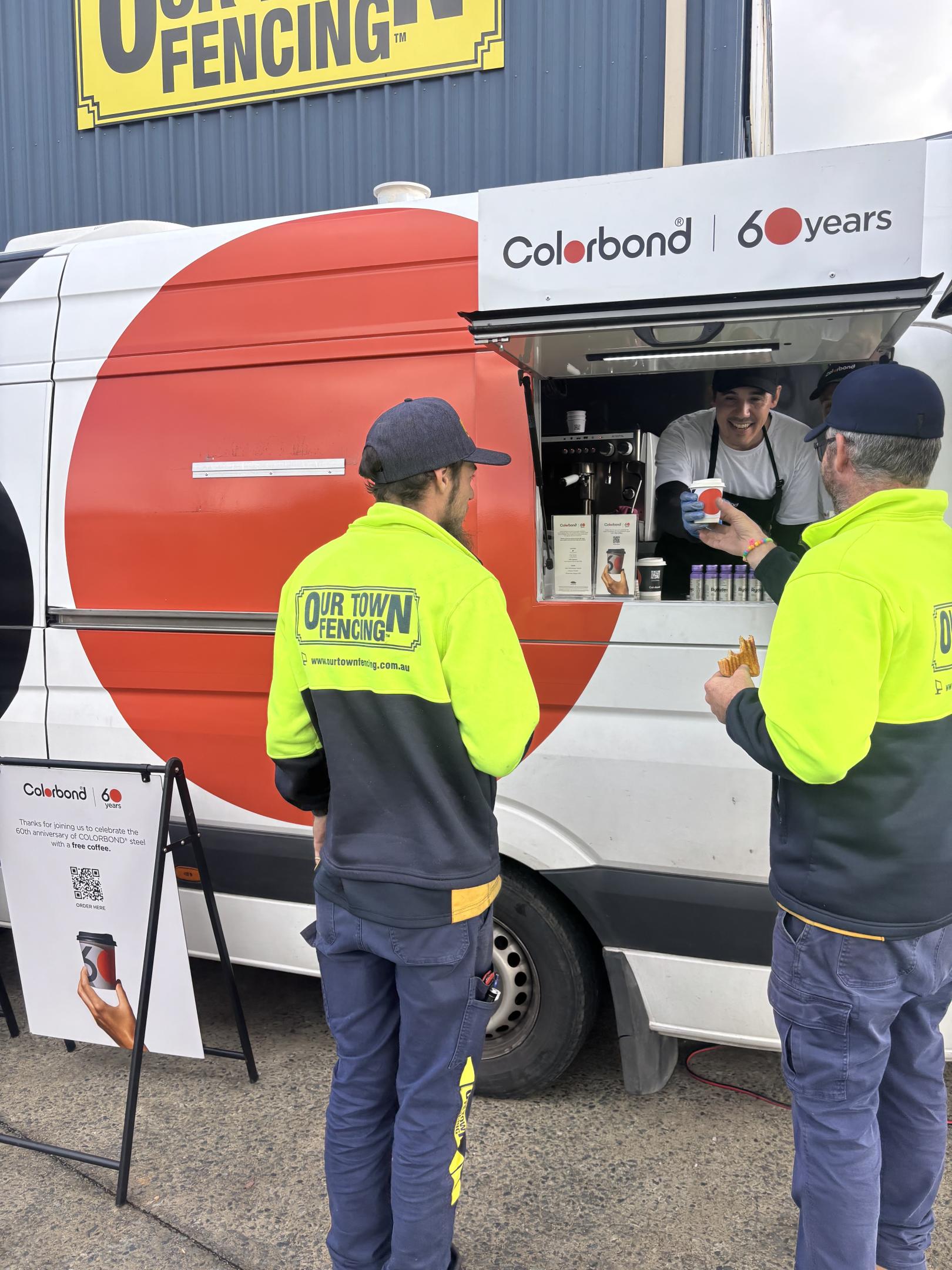 COLORBOND® steel coffee van - Celebrating 60 years, One coffee at a time