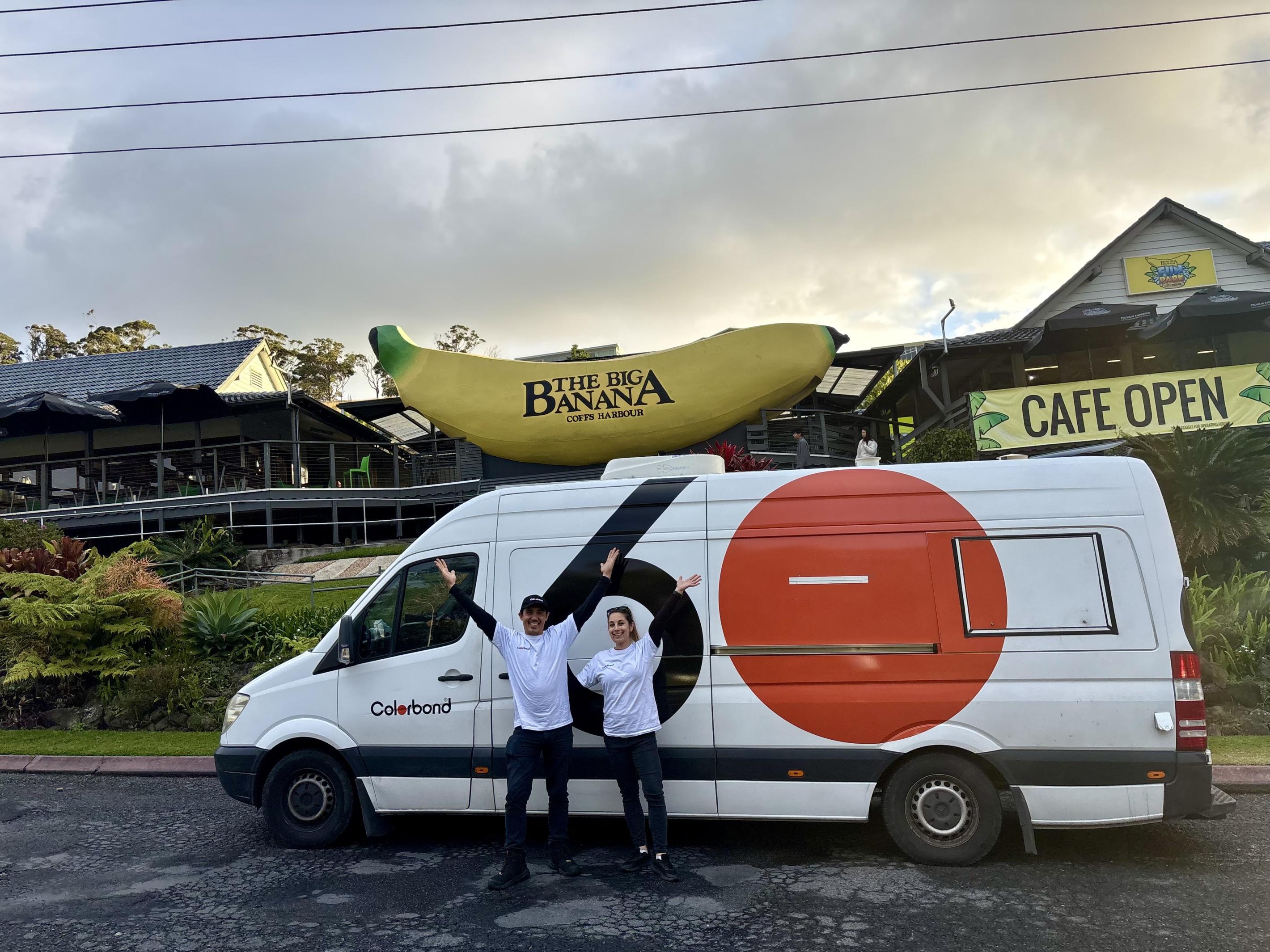 COLORBOND® steel coffee van - Celebrating 60 years, One coffee at a time