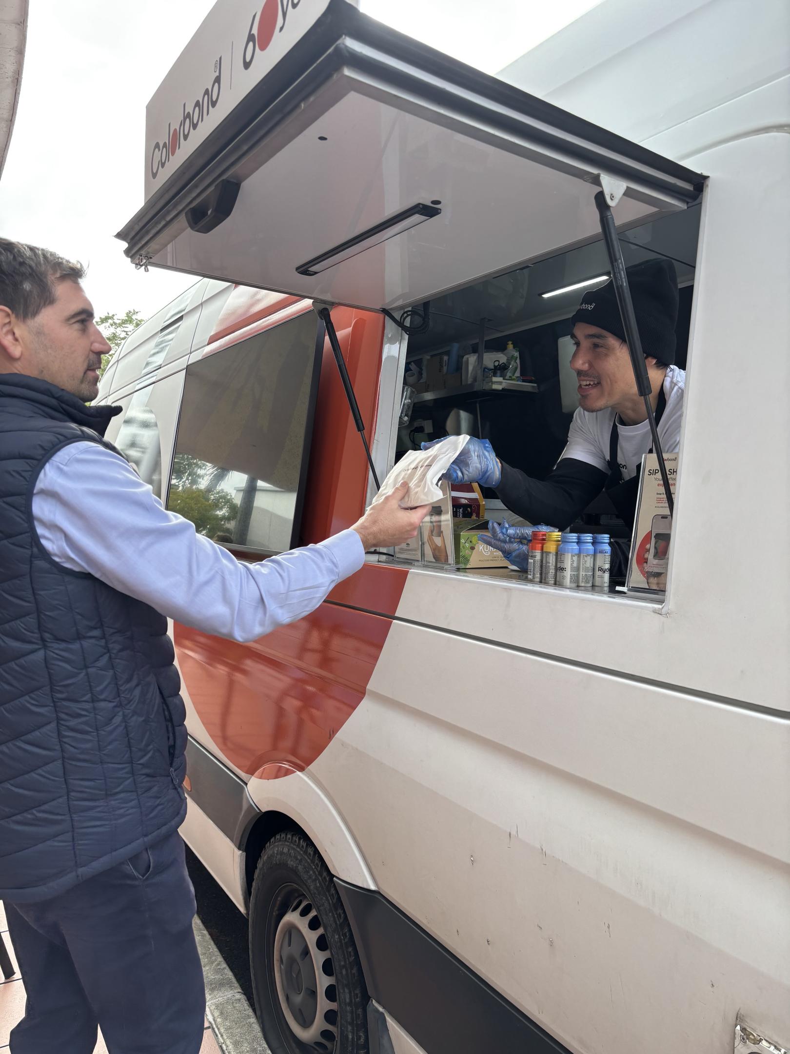 COLORBOND® steel coffee van - Celebrating 60 years, One coffee at a time
