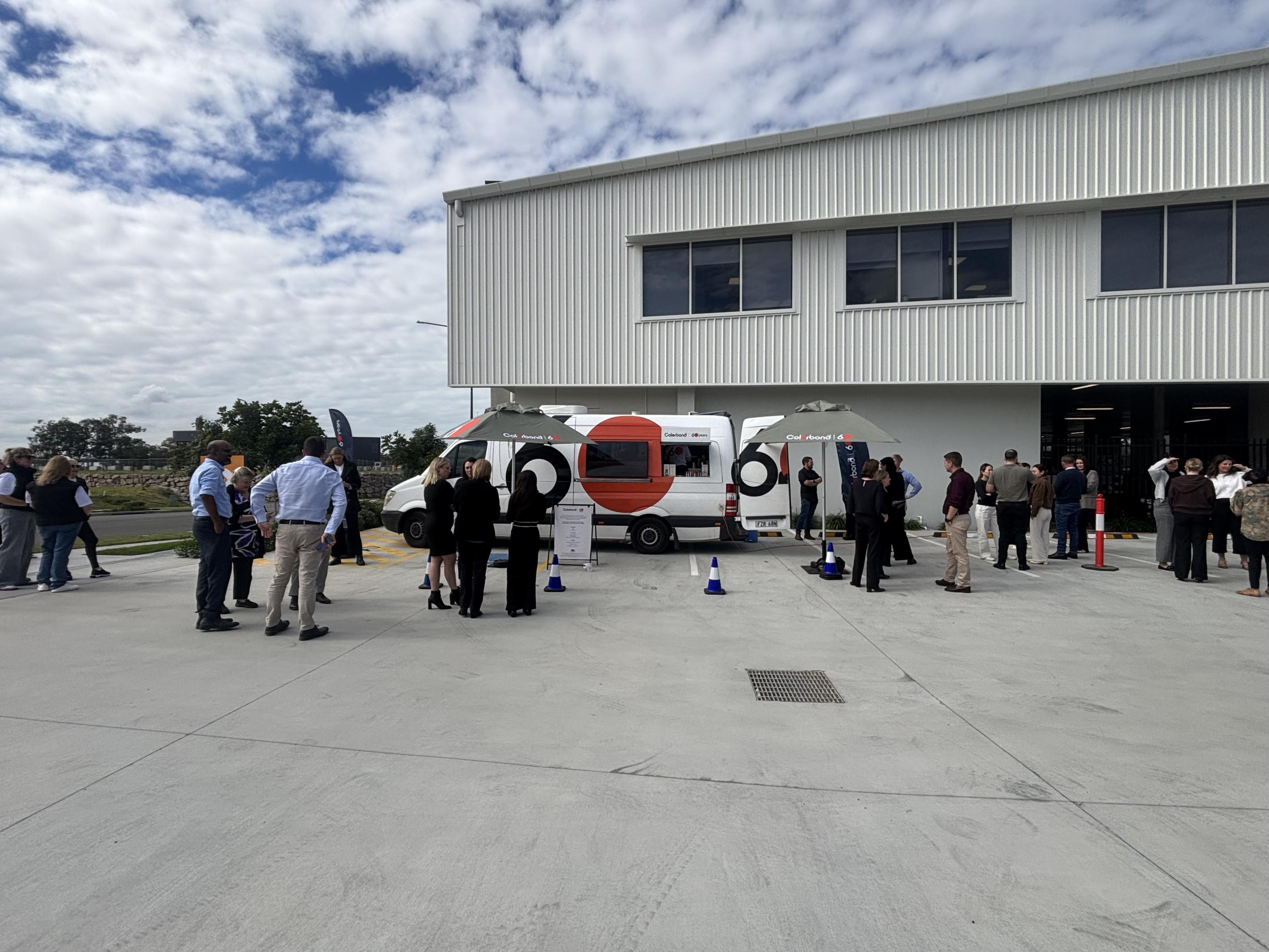COLORBOND® steel coffee van - Celebrating 60 years, One coffee at a time