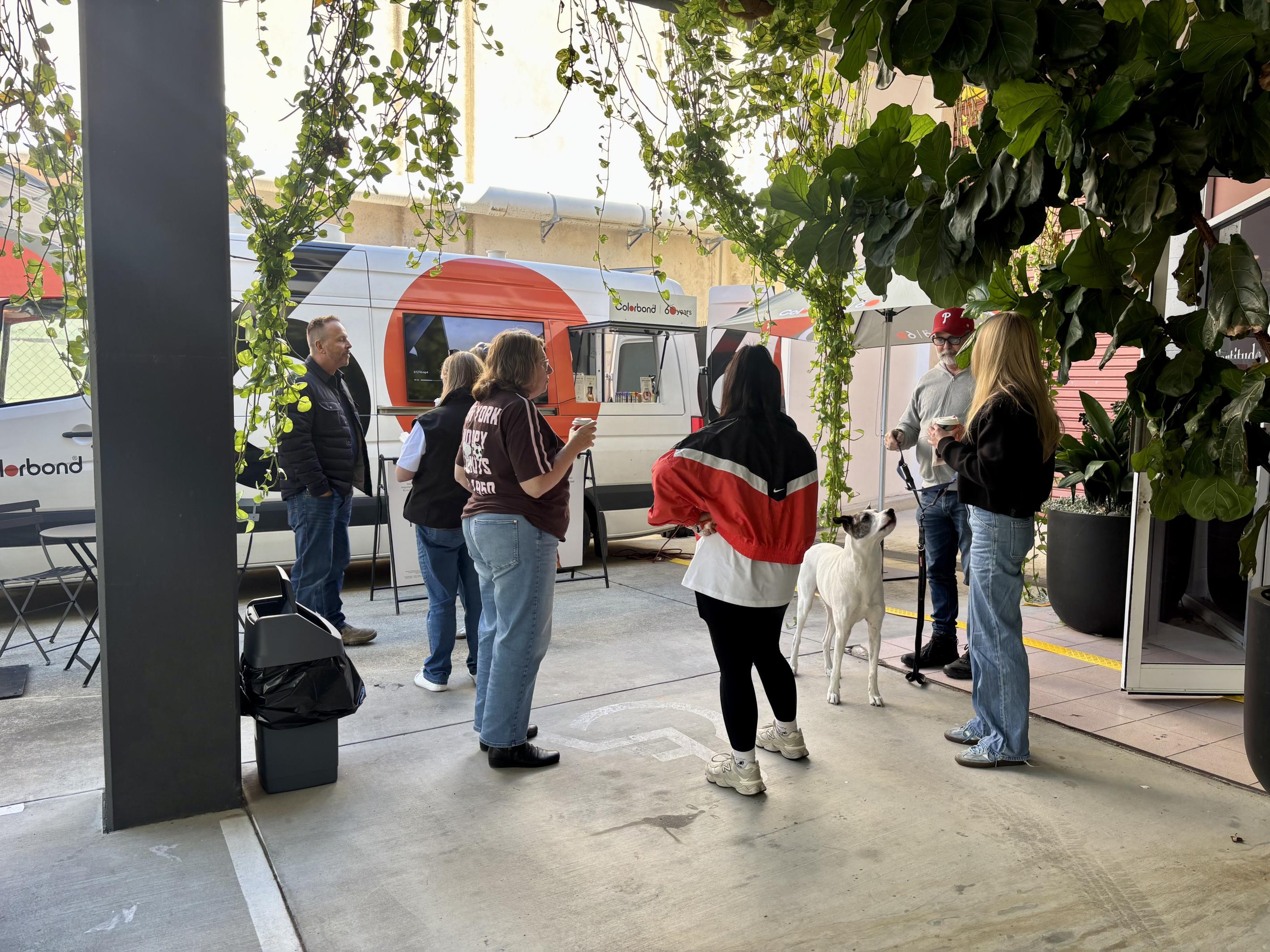 COLORBOND® steel coffee van - Celebrating 60 years, One coffee at a time