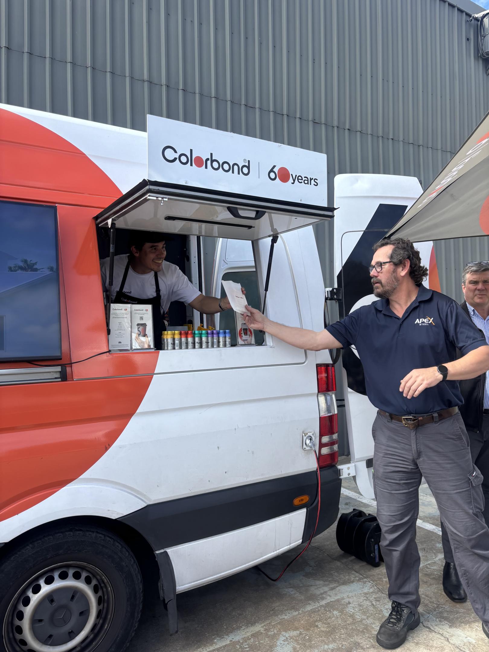 COLORBOND® steel coffee van - Celebrating 60 years, One coffee at a time