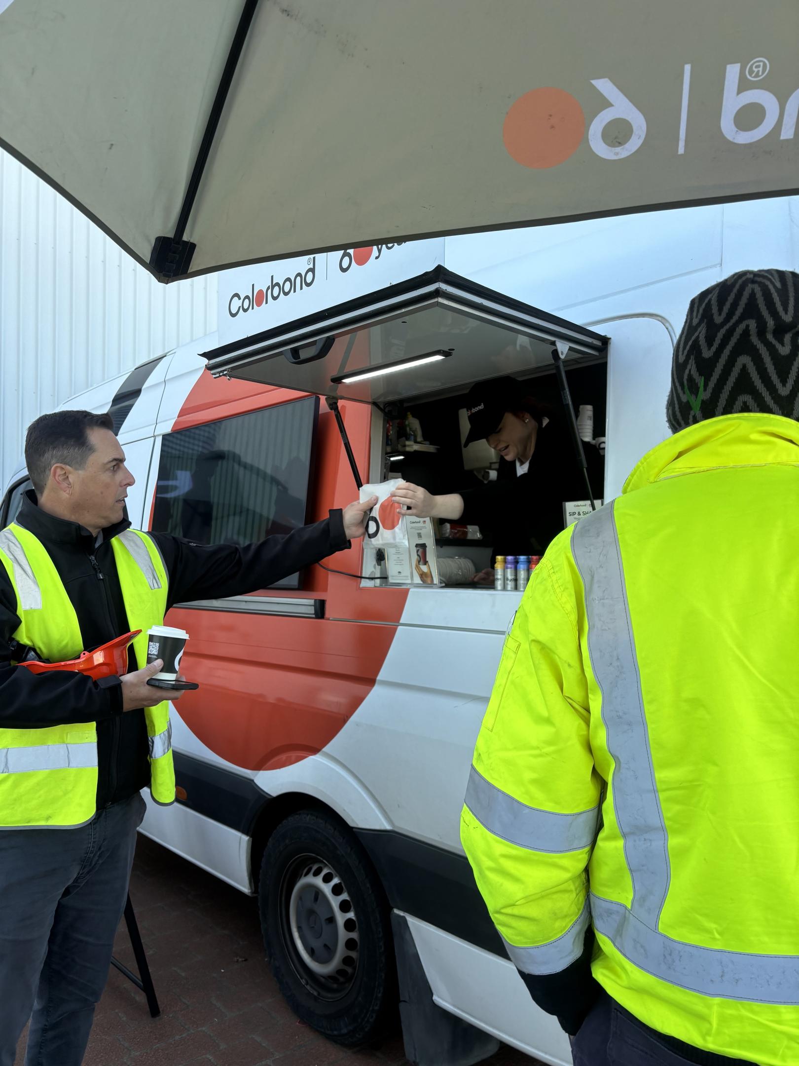COLORBOND® steel coffee van - Celebrating 60 years, One coffee at a time