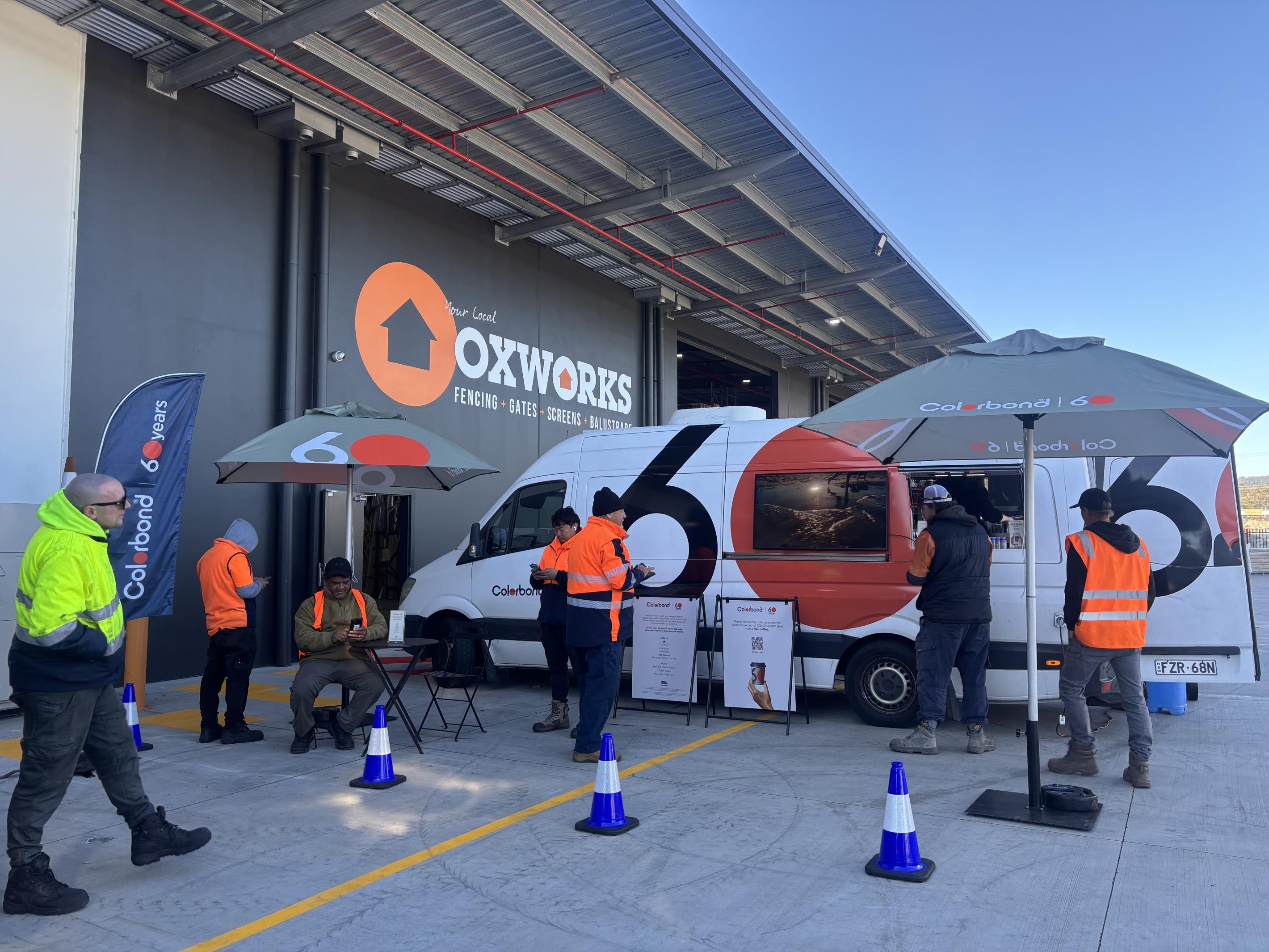 COLORBOND® steel coffee van - Celebrating 60 years, One coffee at a time