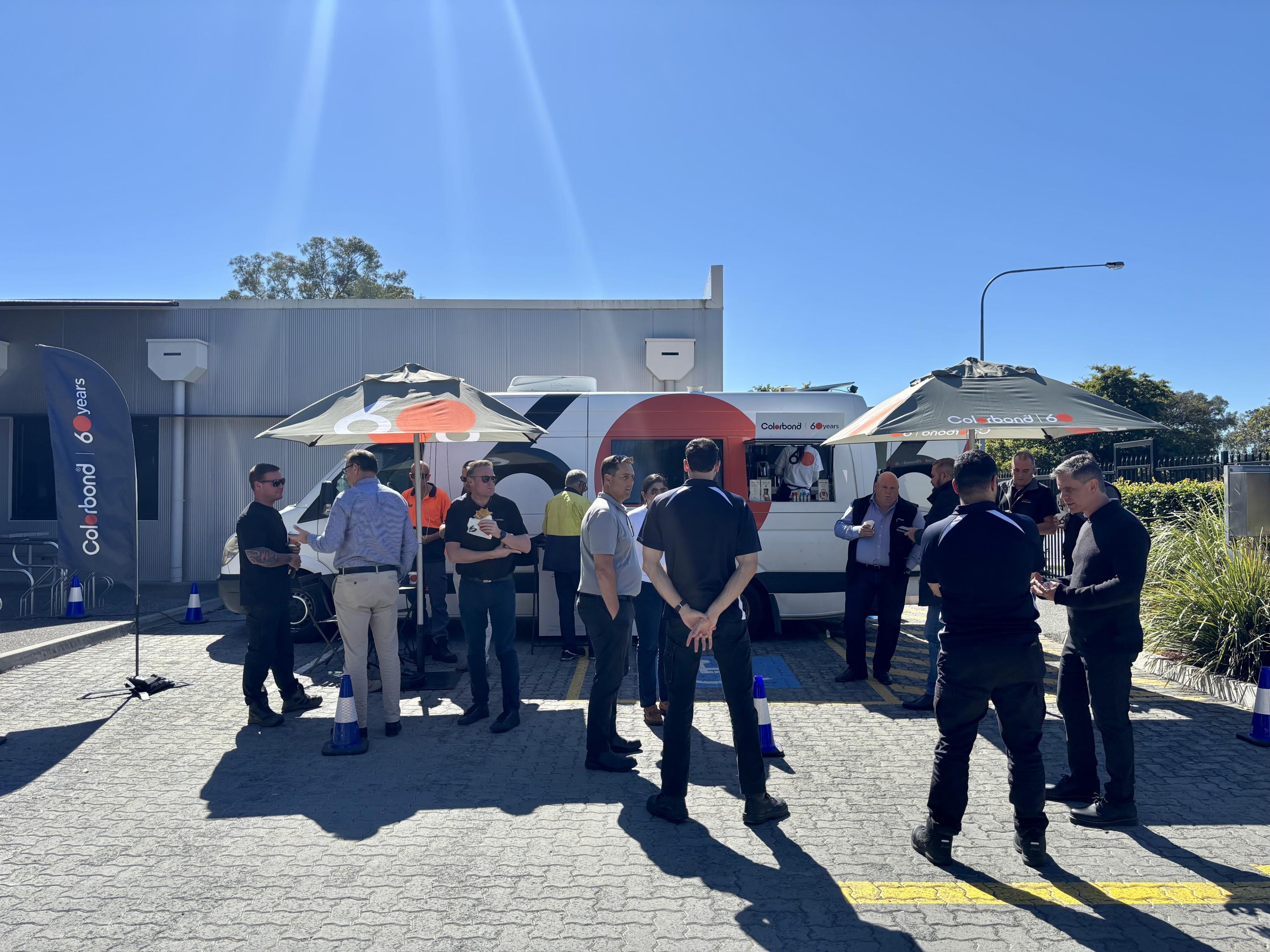 COLORBOND® steel coffee van - Celebrating 60 years, One coffee at a time