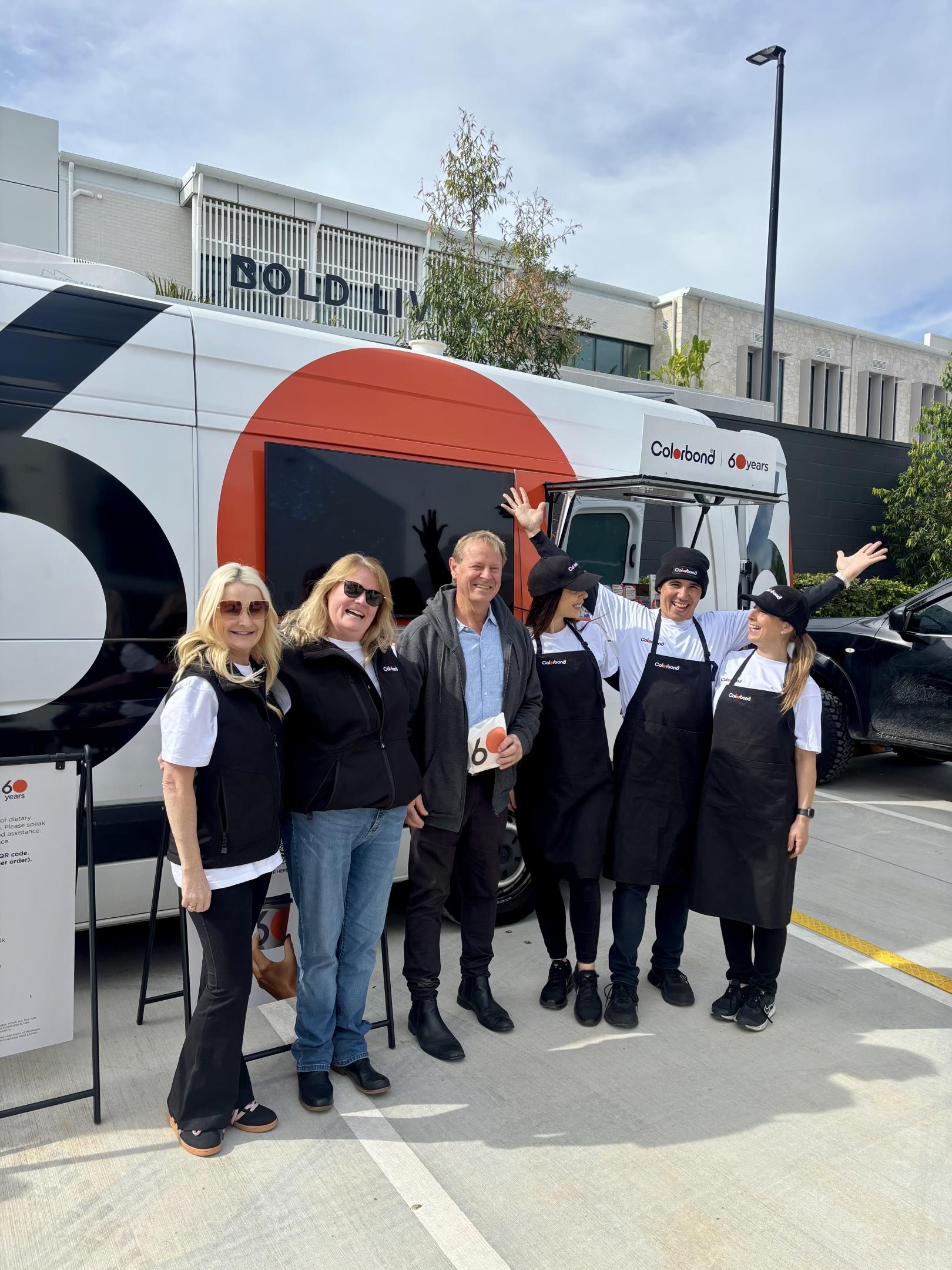COLORBOND® steel coffee van - Celebrating 60 years, One coffee at a time