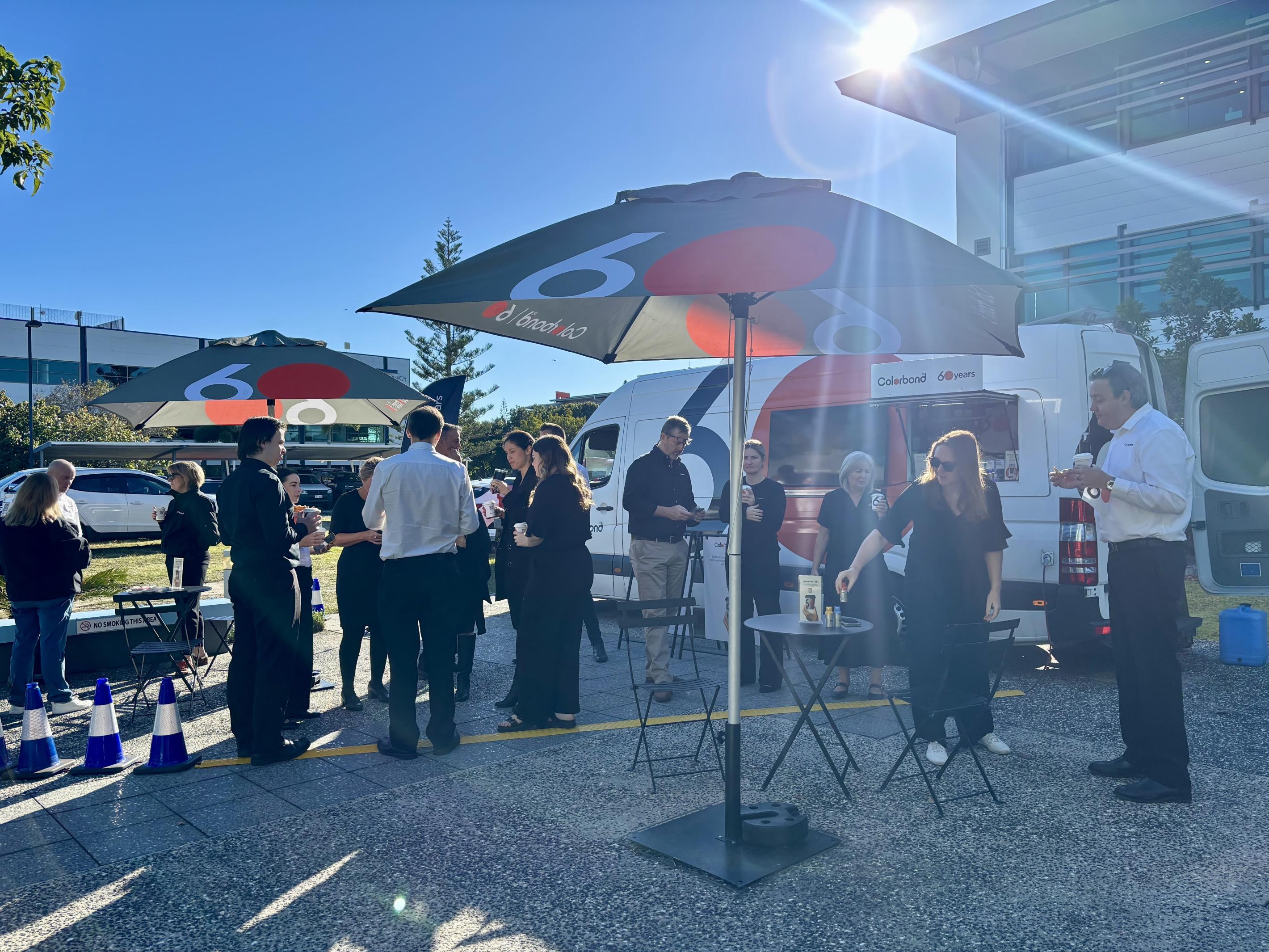 COLORBOND® steel coffee van - Celebrating 60 years, One coffee at a time