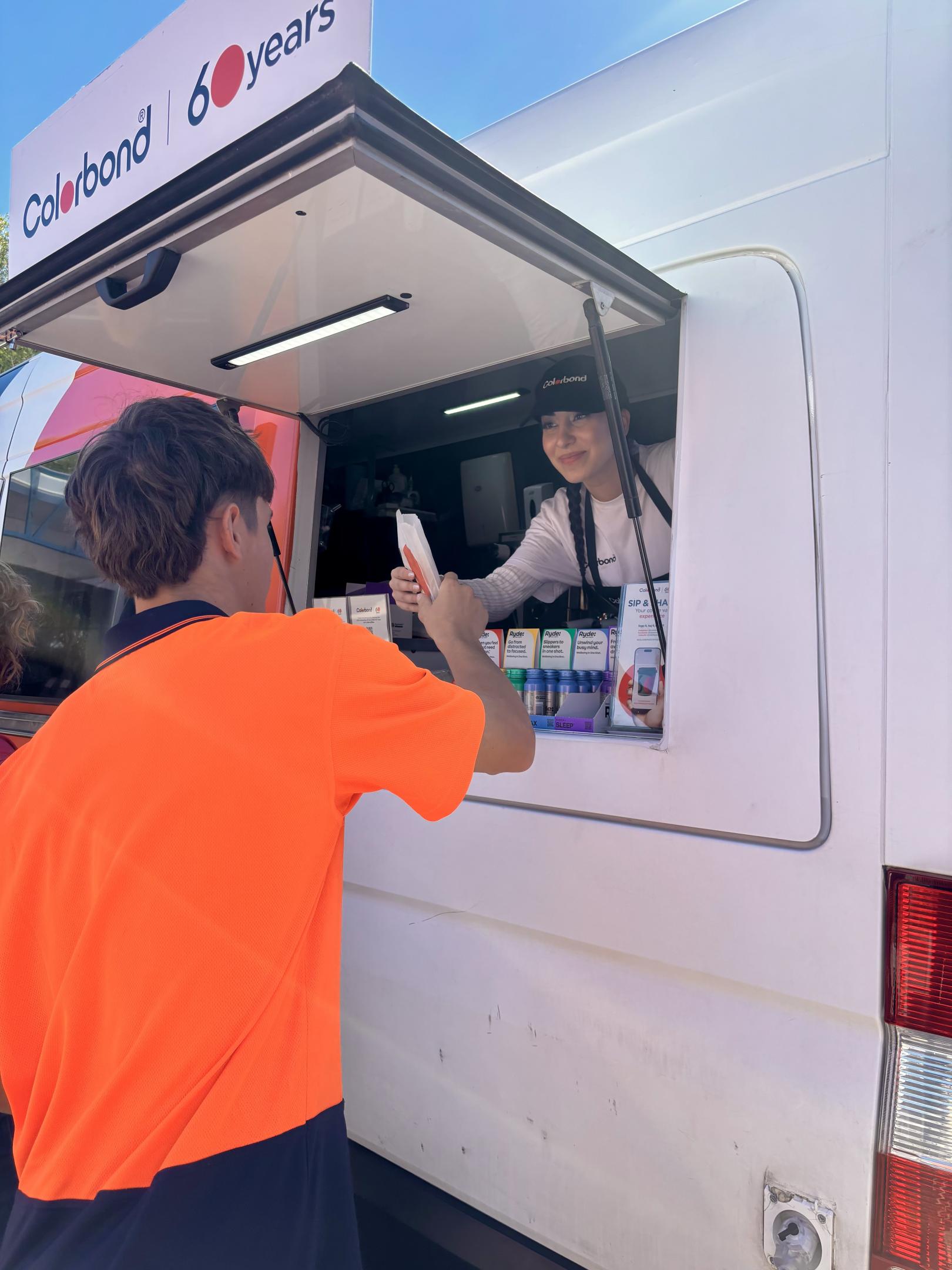 COLORBOND® steel coffee van - Celebrating 60 years, One coffee at a time
