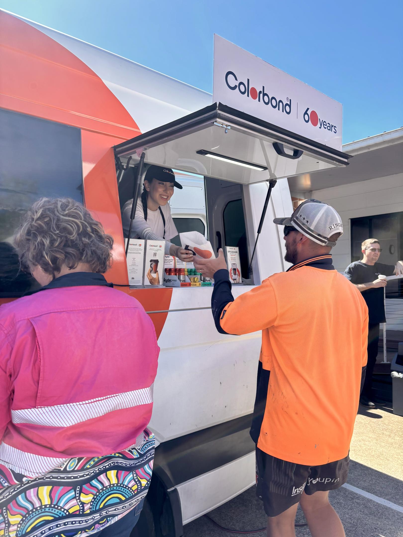 COLORBOND® steel coffee van - Celebrating 60 years, One coffee at a time