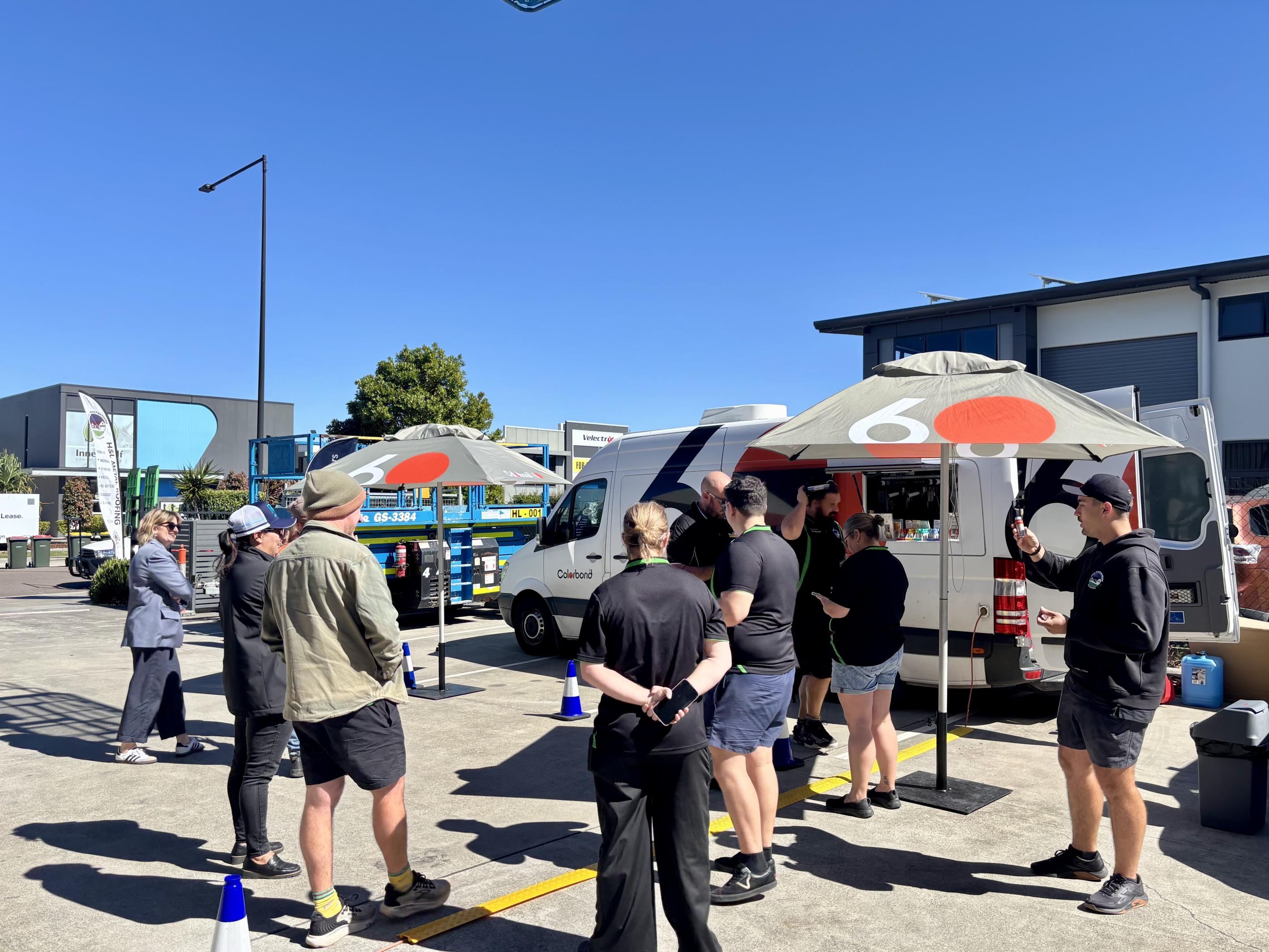 COLORBOND® steel coffee van - Celebrating 60 years, One coffee at a time