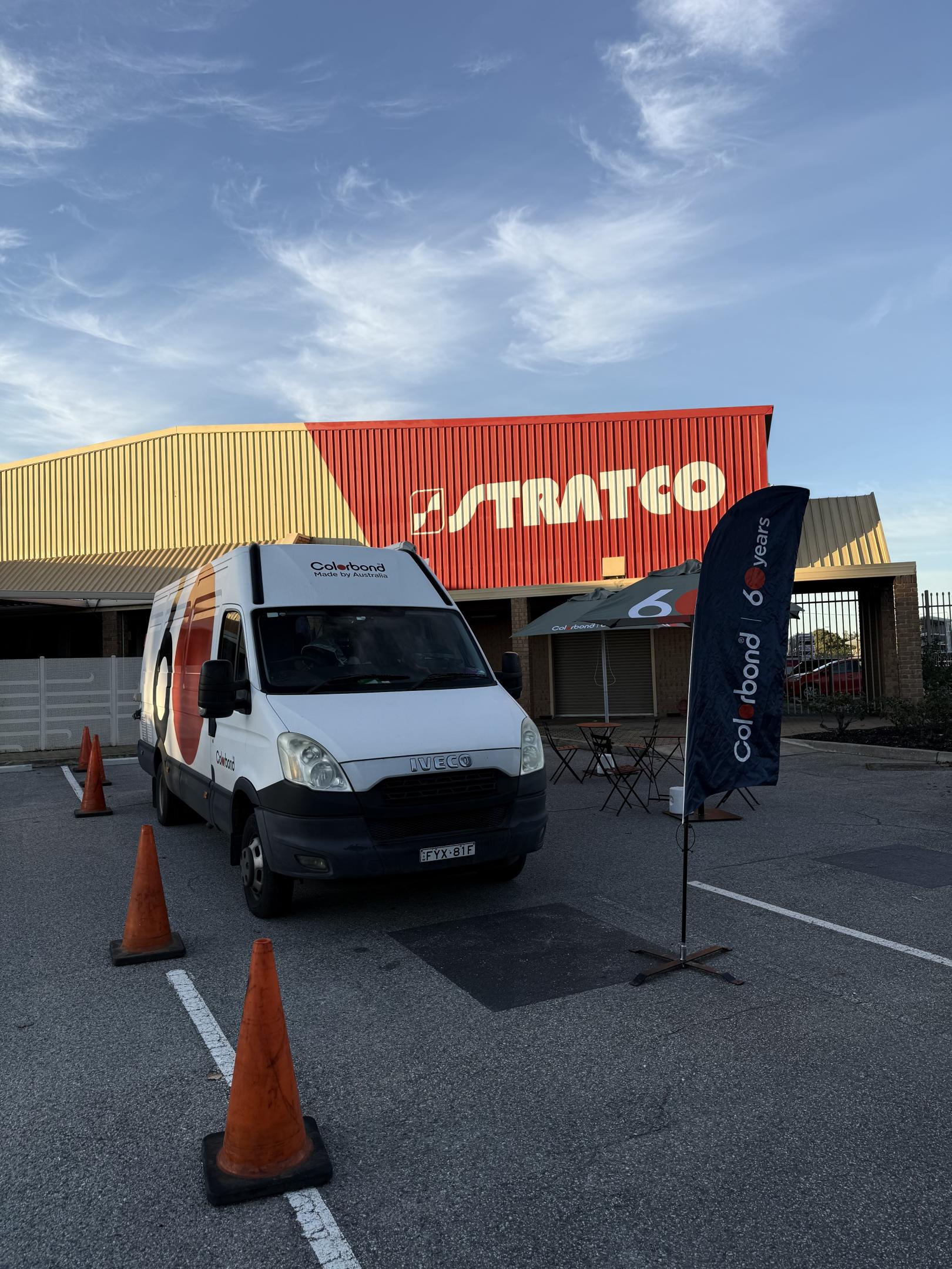 COLORBOND® steel coffee van - Celebrating 60 years, One coffee at a time