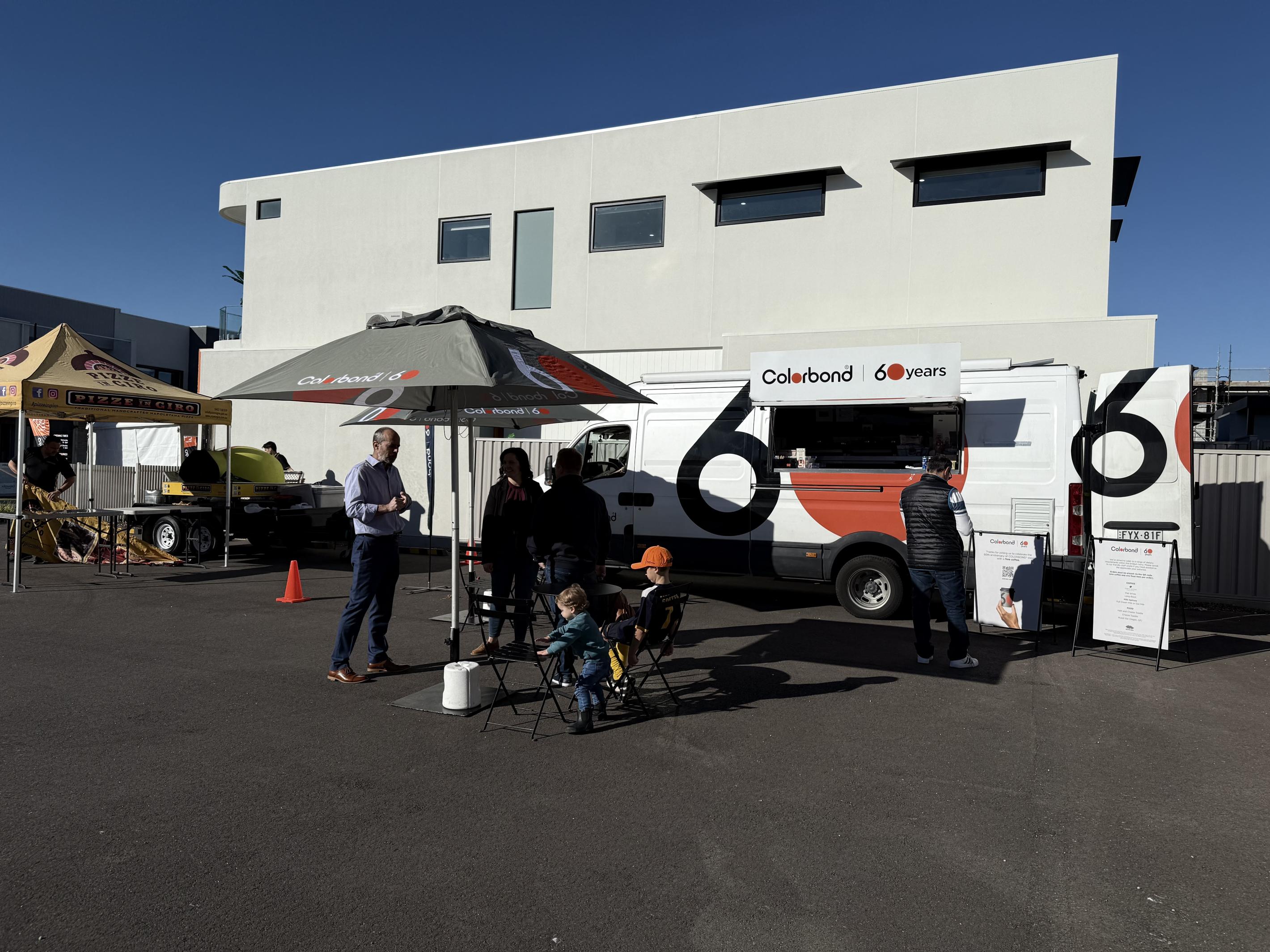 COLORBOND® steel coffee van - Celebrating 60 years, One coffee at a time