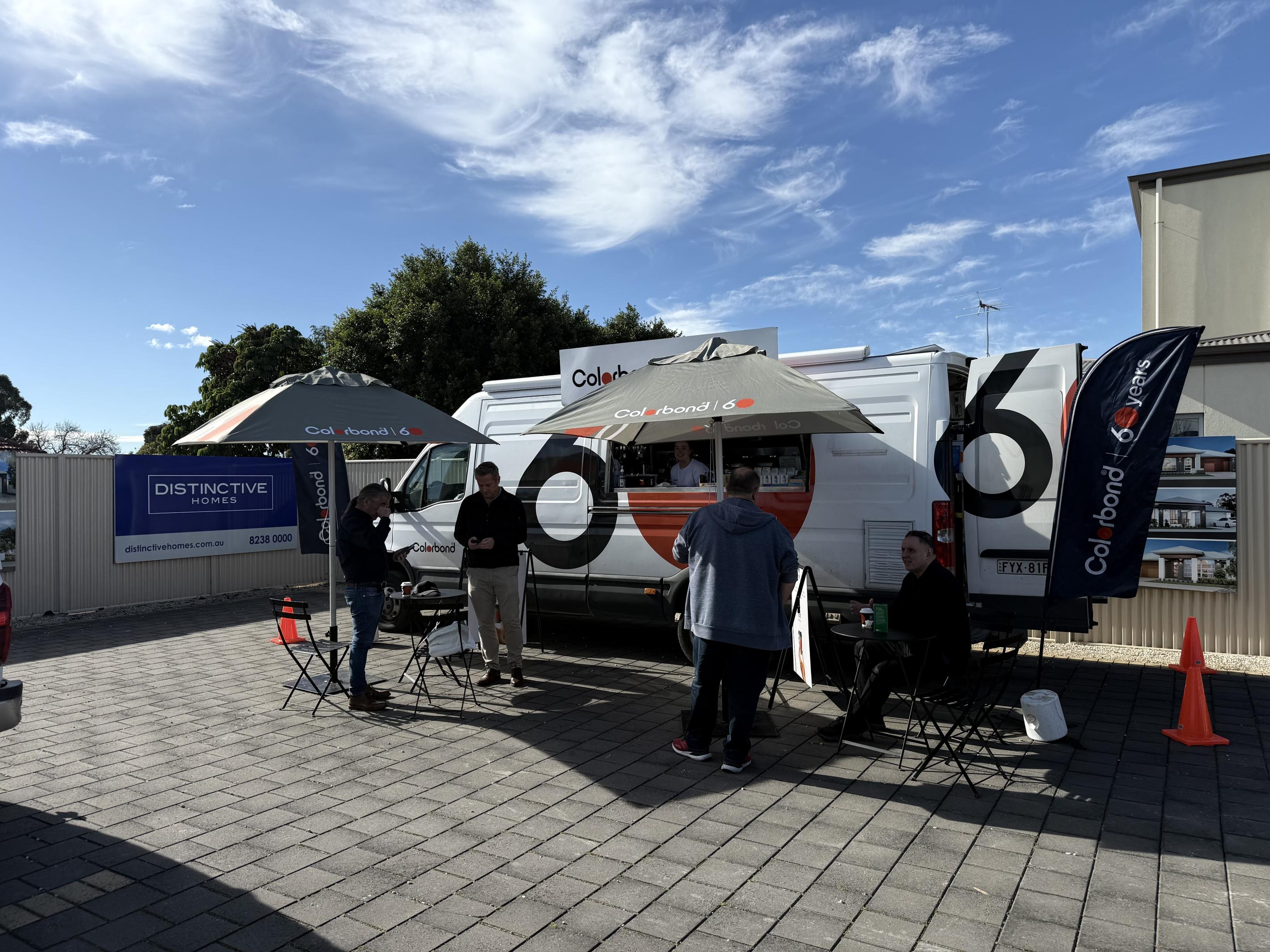 COLORBOND® steel coffee van - Celebrating 60 years, One coffee at a time
