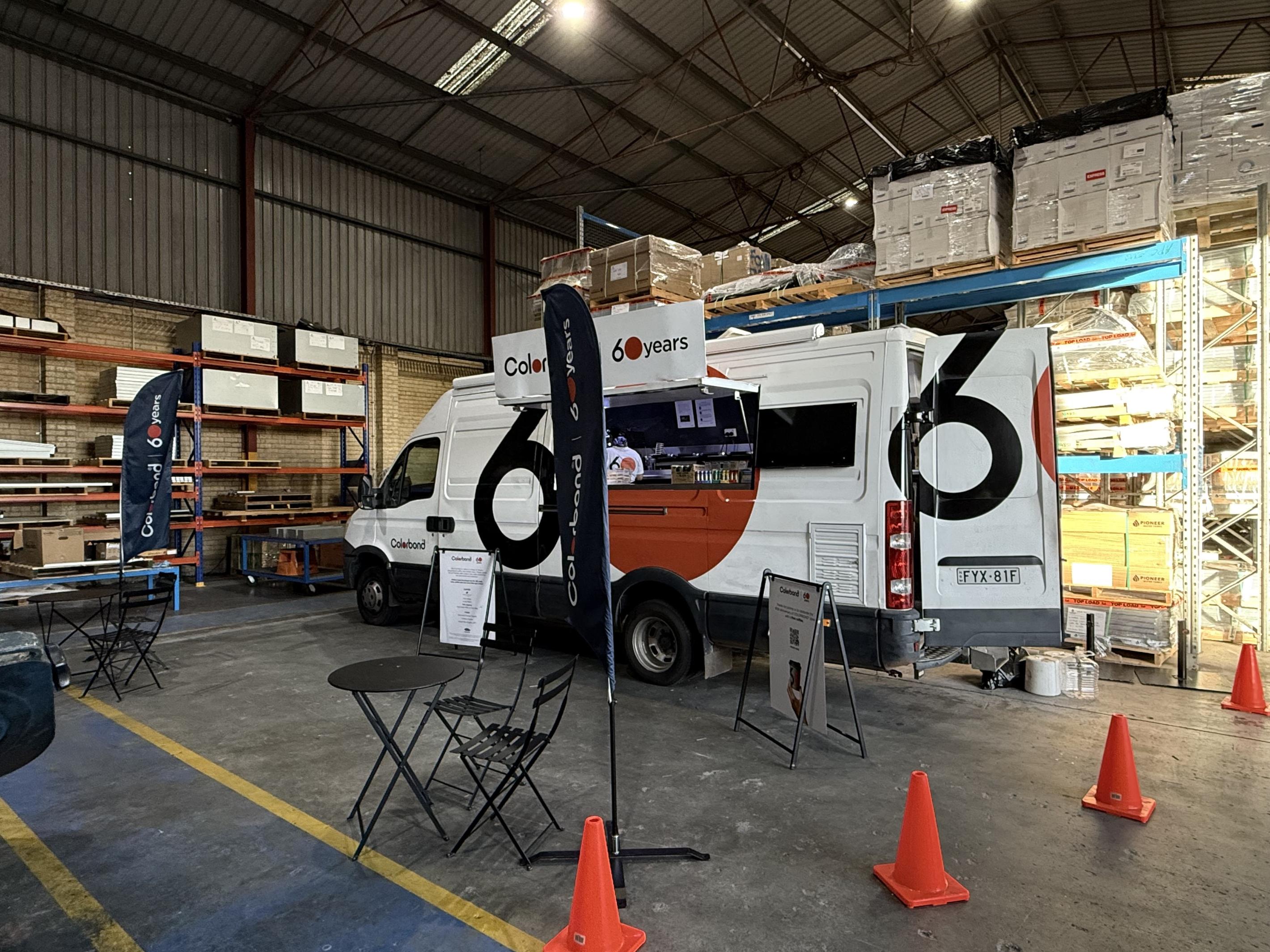 COLORBOND® steel coffee van - Celebrating 60 years, One coffee at a time