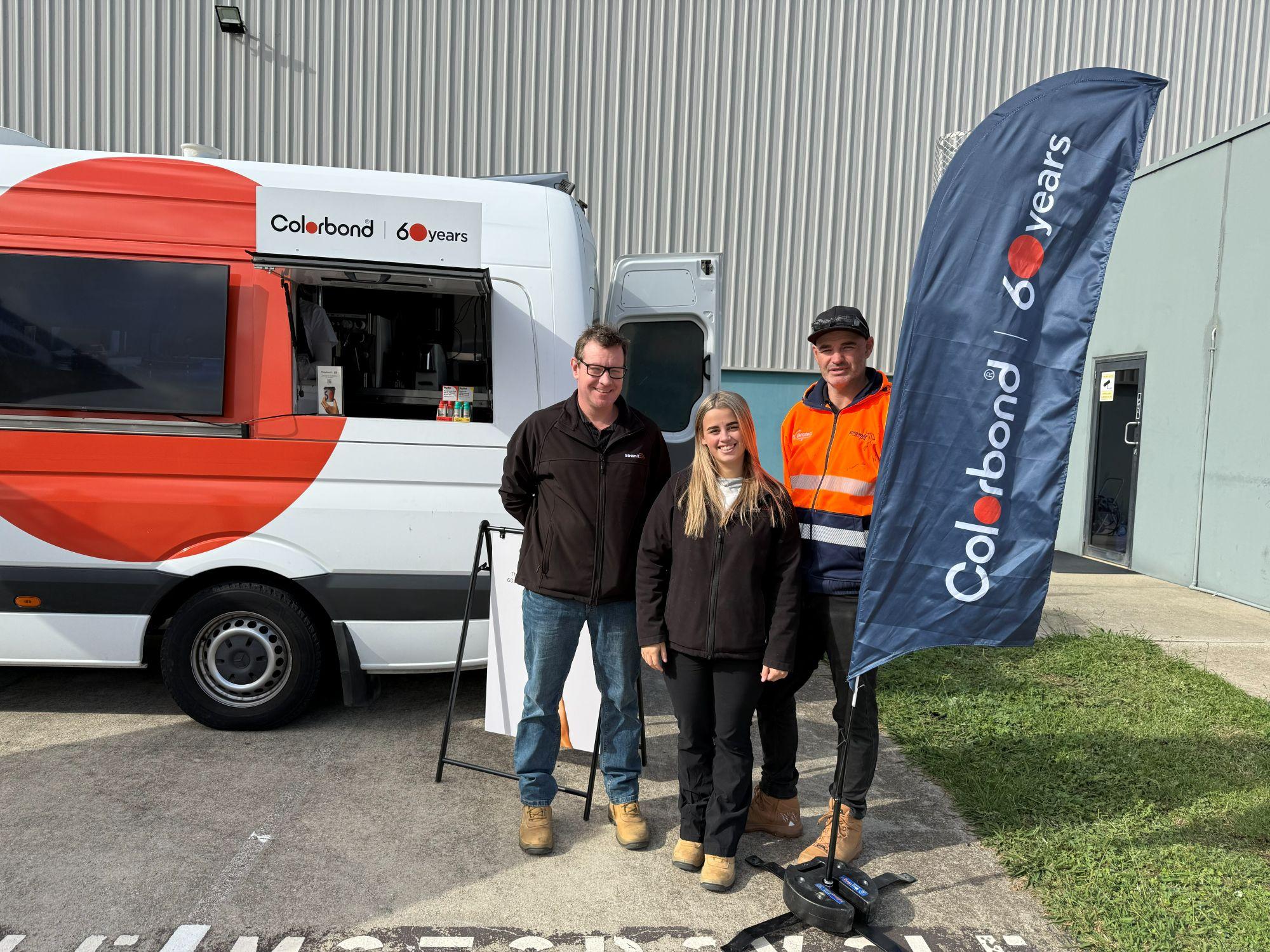 COLORBOND® steel coffee van - Celebrating 60 years, One coffee at a time