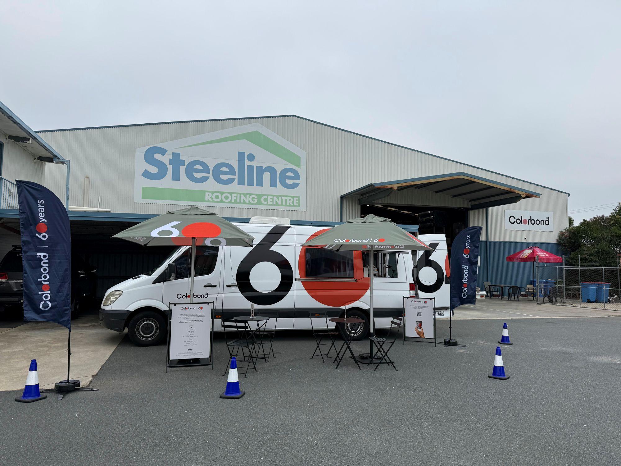 COLORBOND® steel coffee van - Celebrating 60 years, One coffee at a time