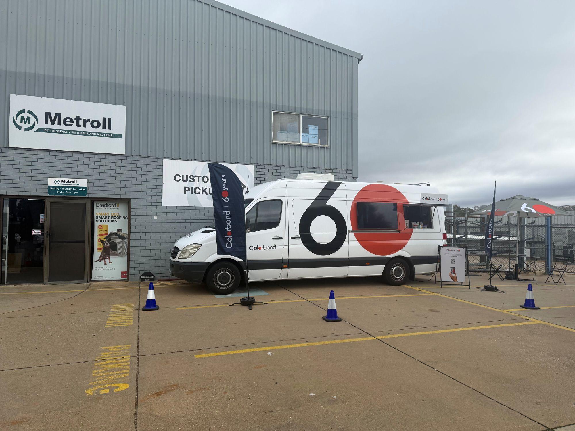 COLORBOND® steel coffee van - Celebrating 60 years, One coffee at a time