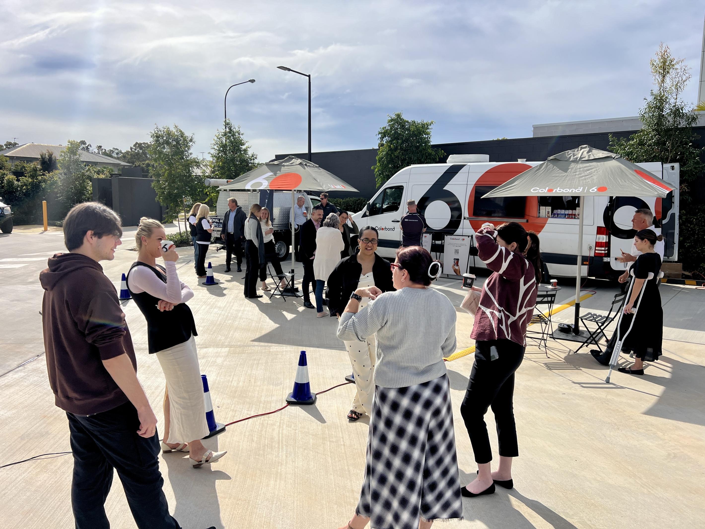 COLORBOND® steel coffee van - Celebrating 60 years, One coffee at a time