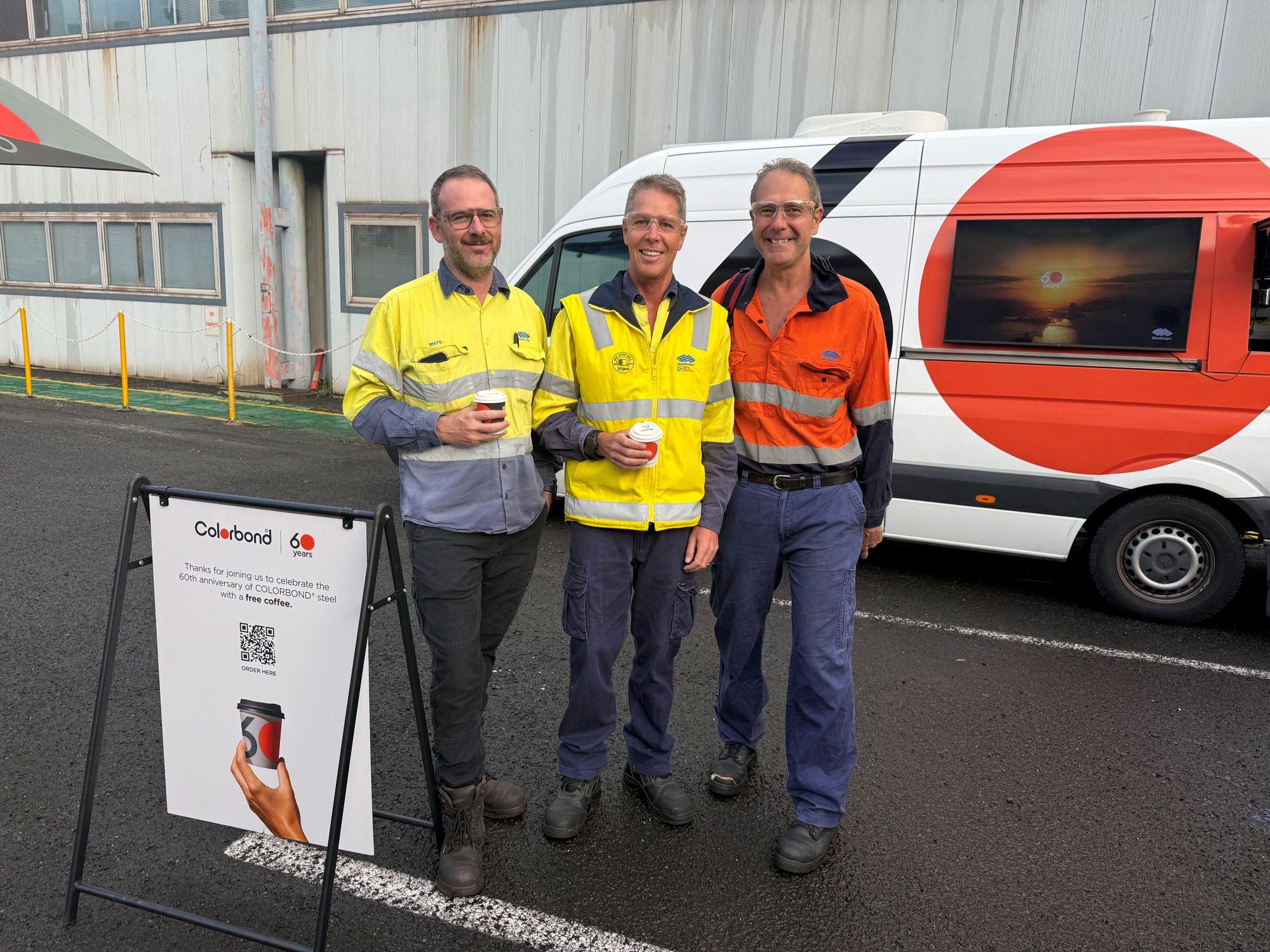 COLORBOND® steel coffee van - Celebrating 60 years, One coffee at a time