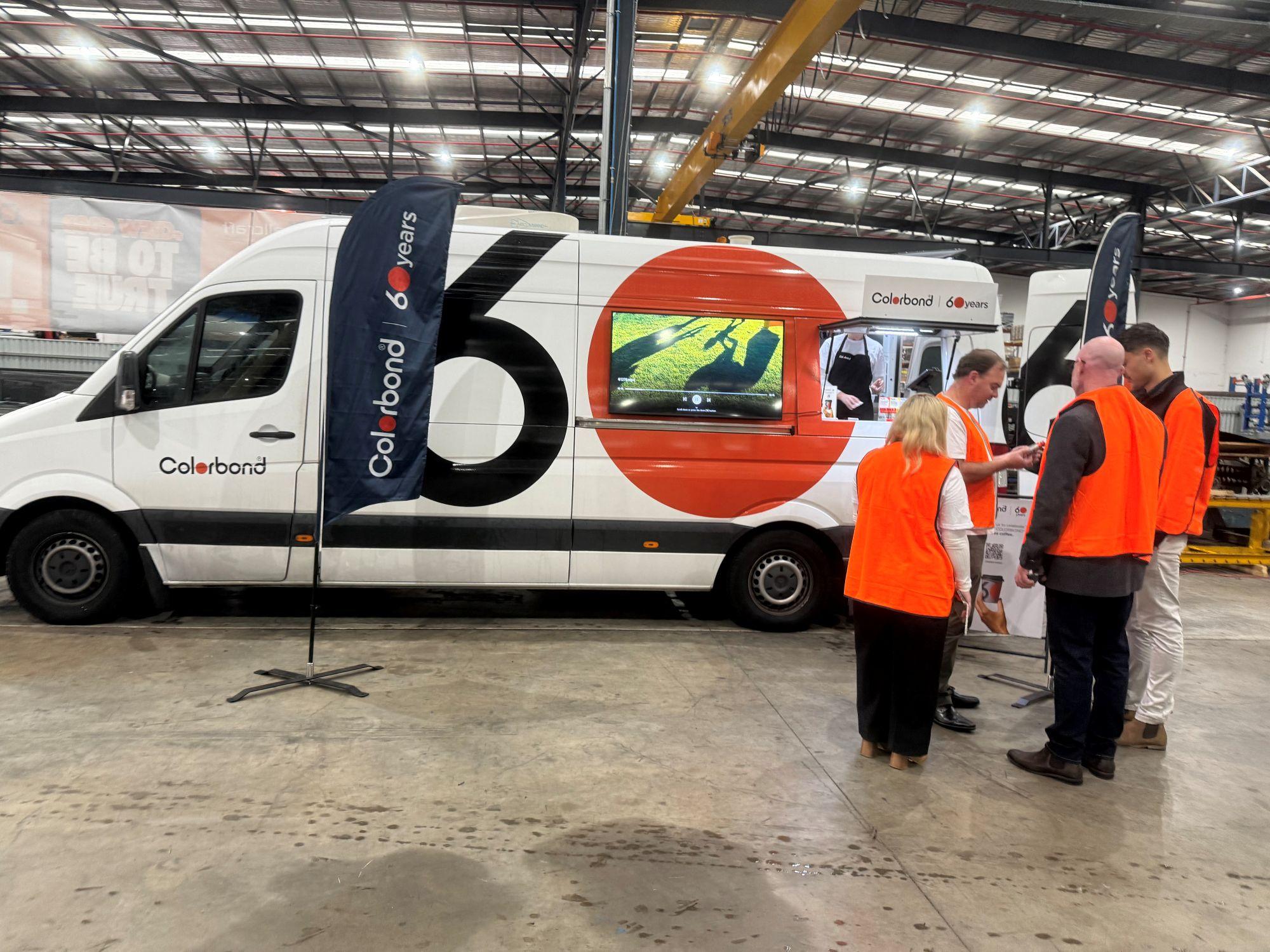 COLORBOND® steel coffee van - Celebrating 60 years, One coffee at a time
