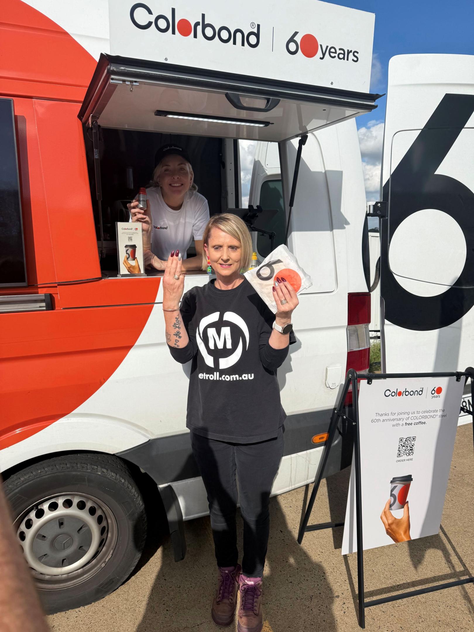 COLORBOND® steel coffee van - Celebrating 60 years, One coffee at a time
