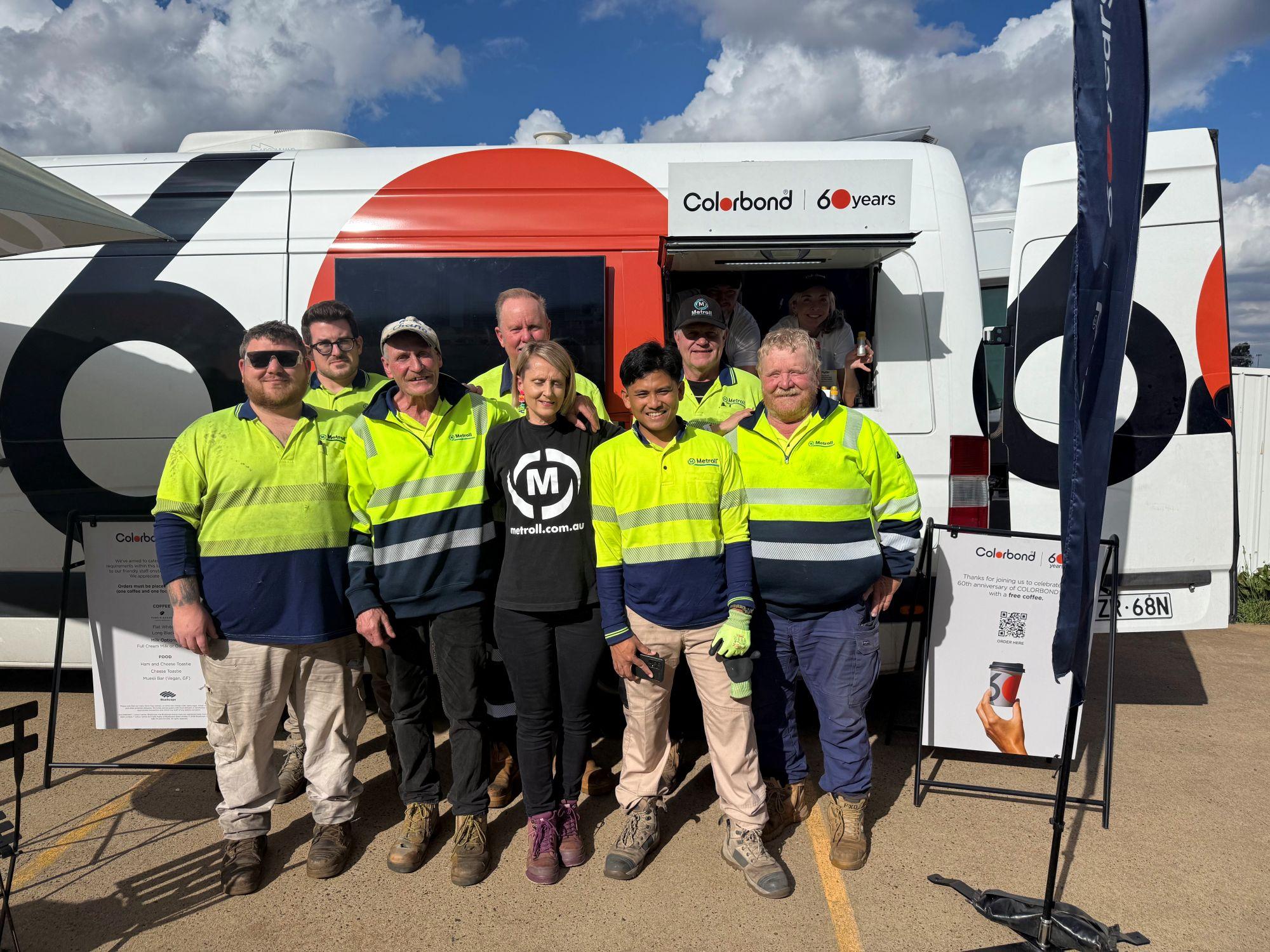 COLORBOND® steel coffee van - Celebrating 60 years, One coffee at a time