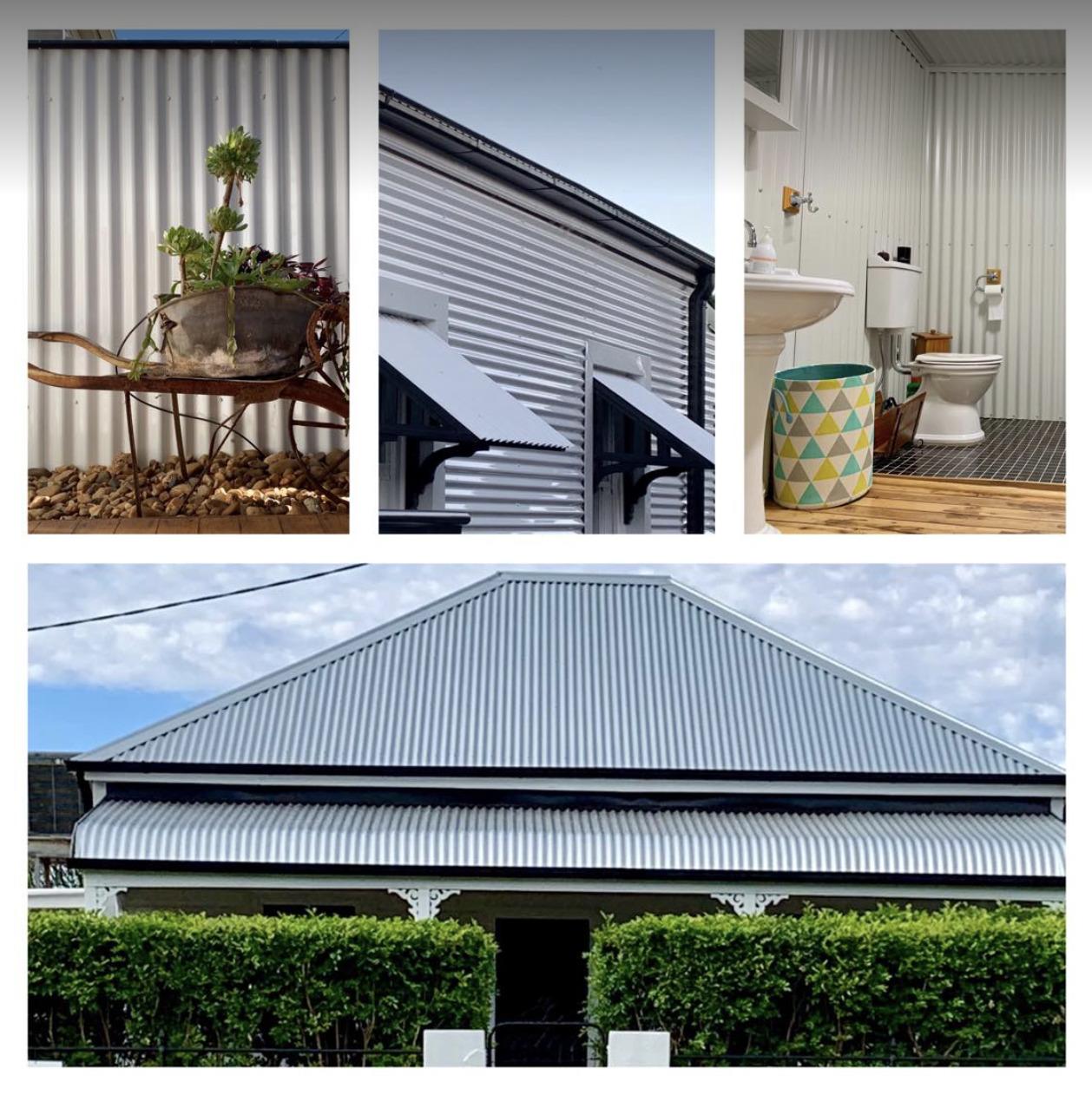 Tonette from Cobar, NSW loves COLORBOND® steel.  Guttering & Fascia, Walling, Fencing made from COLORBOND® steel in colours Night Sky® and Surfmist®