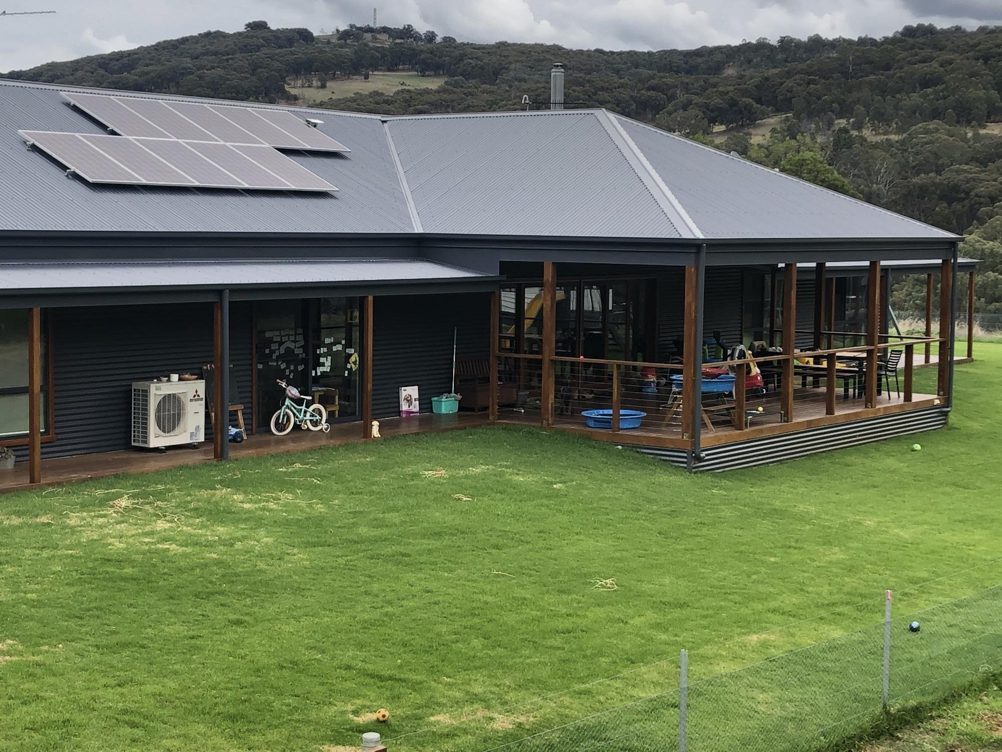 Zac from Boho, VIC loves COLORBOND® steel. Roofing, Guttering & Fascia, Walling, Sheds, Patio & Pergola made from COLORBOND® steel in the colour Ironstone®