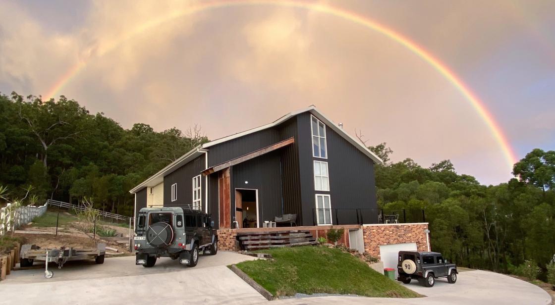 What else do you build a barn house with, but Colorbond?!